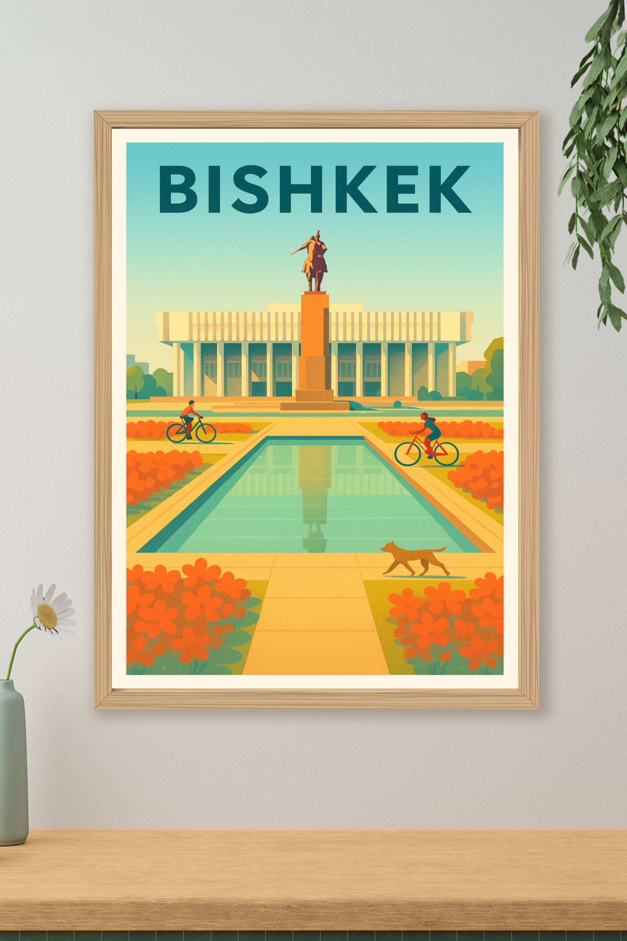 Affiche de Bichkek - Charme et sérénité au cœur de la capitale kirghize