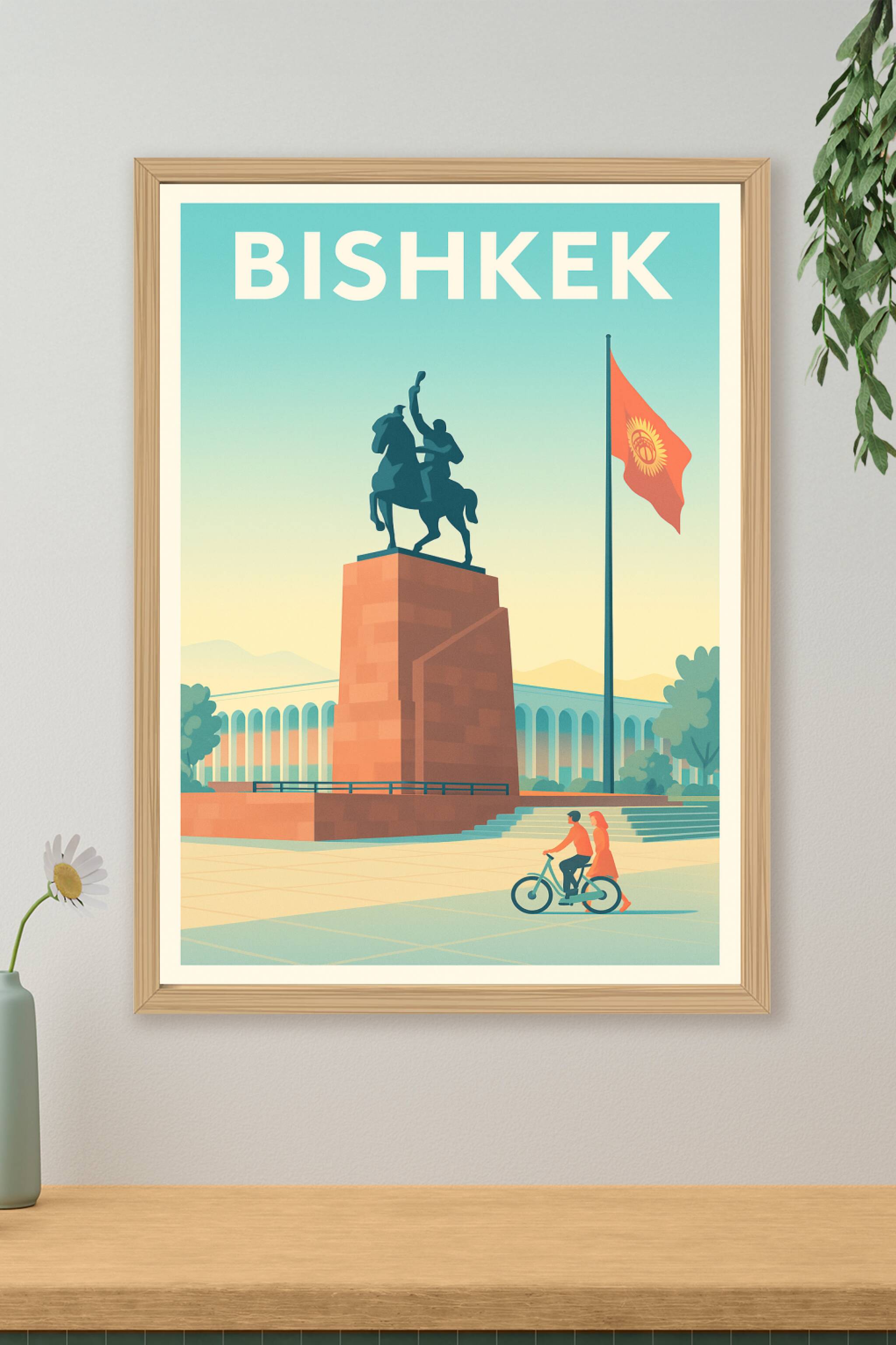Affiche de Bichkek - L’élégance tranquille de la place centrale