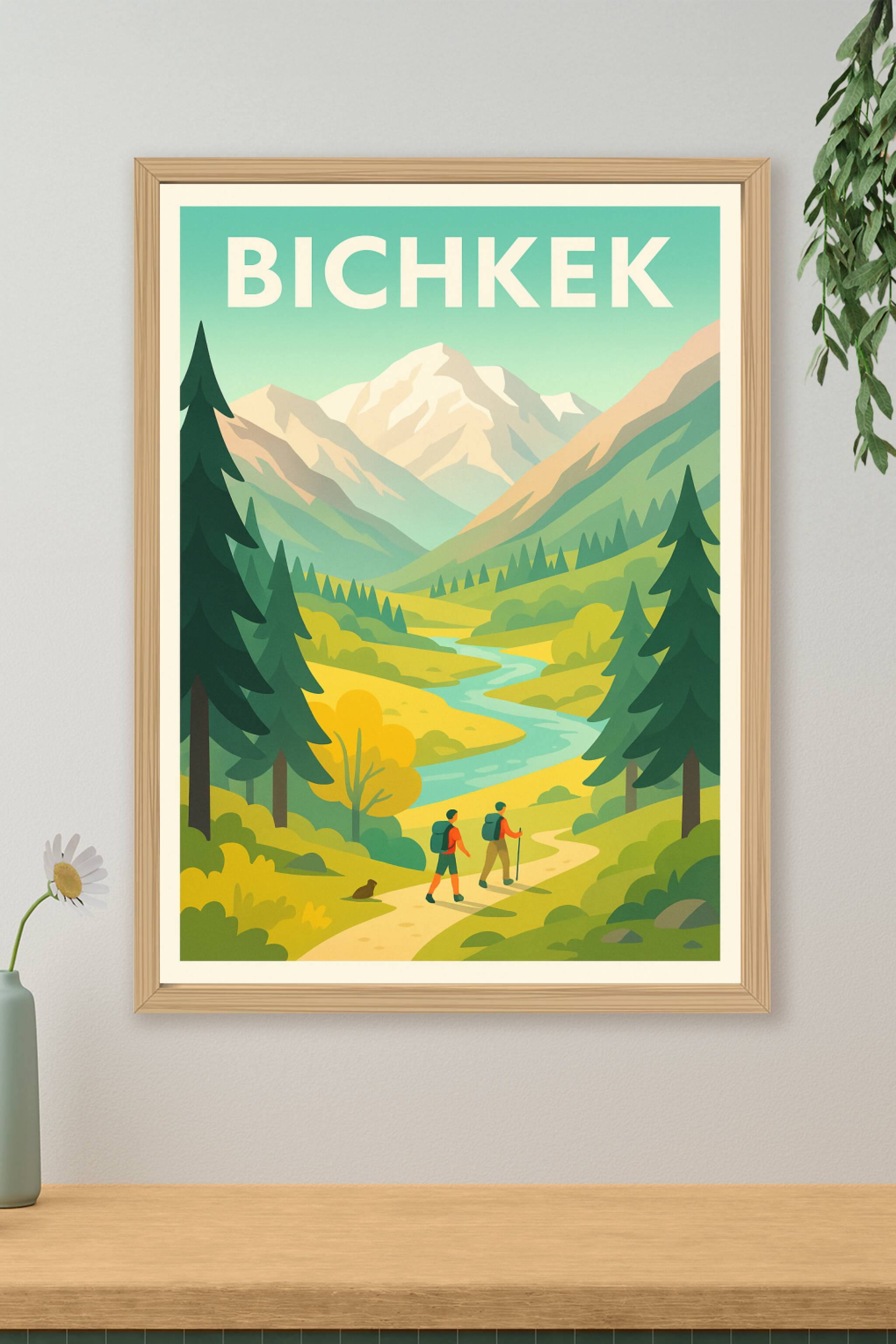 Affiche de Bichkek - Escapade Nature au Cœur des Montagnes