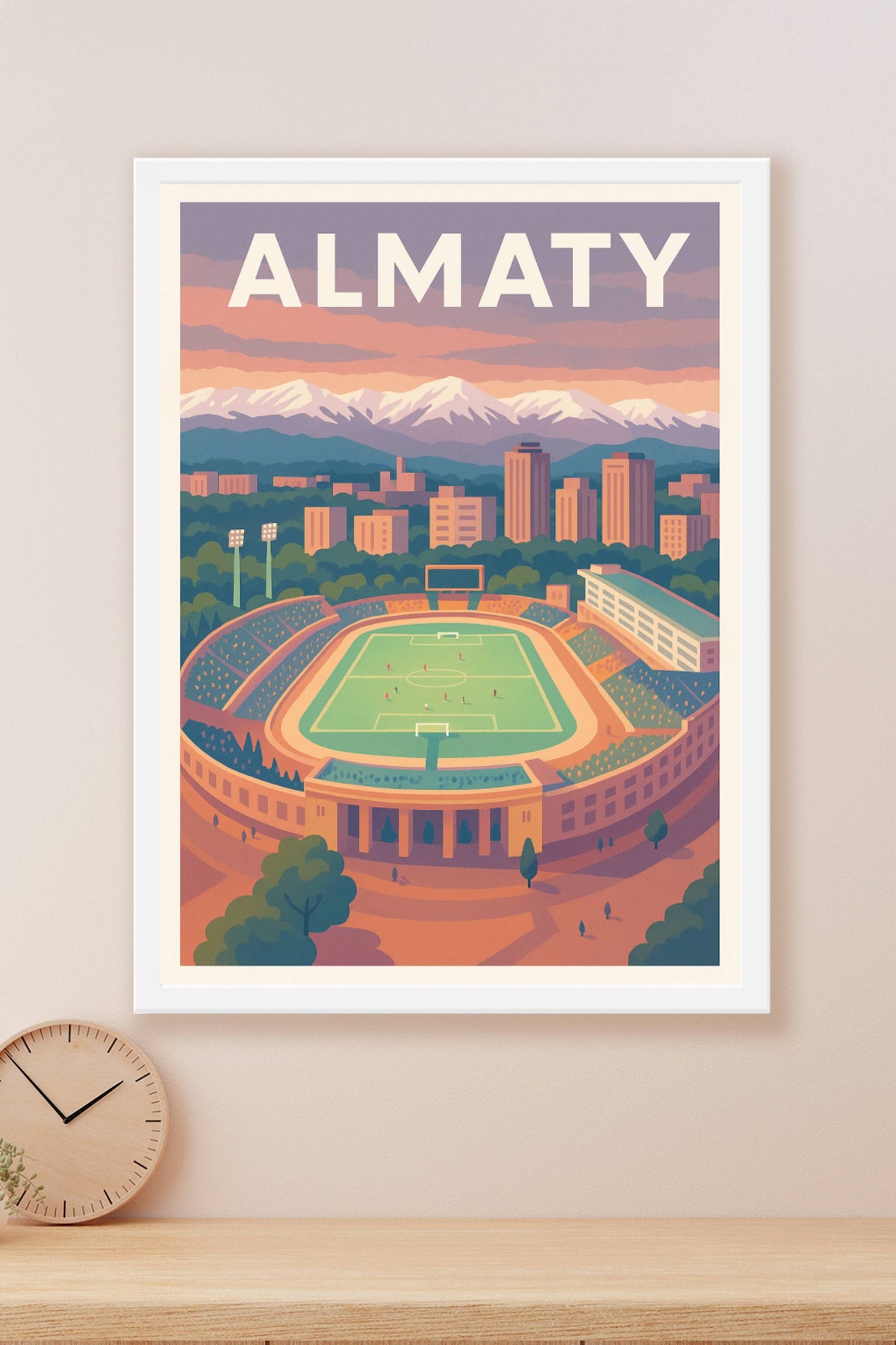 Affiche de Almaty - L'énergie sportive au pied des montagnes