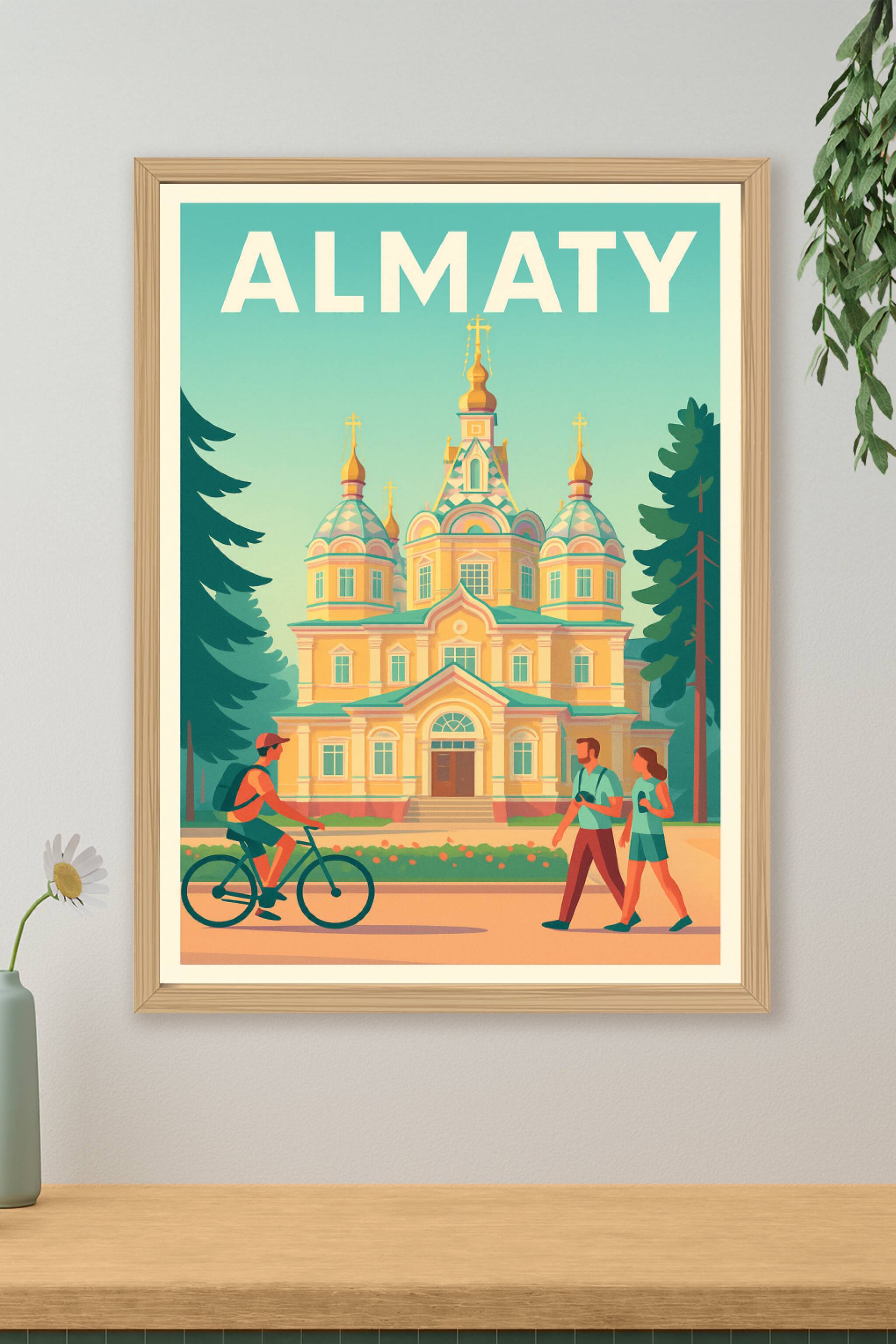 Affiche de Almaty - Une escapade culturelle au cœur des montagnes