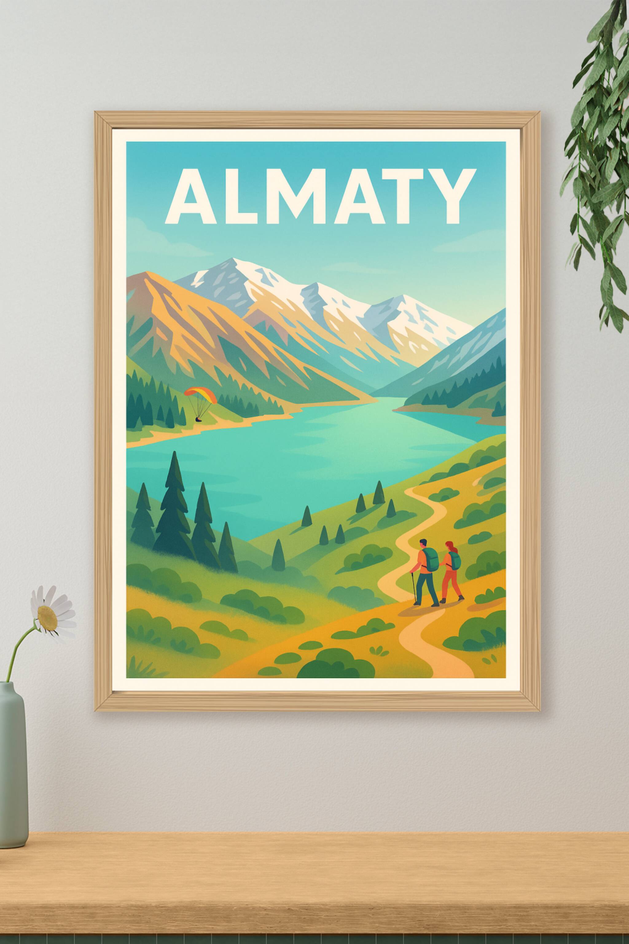 Affiche de Almaty - Évasion au cœur des montagnes kazakhes