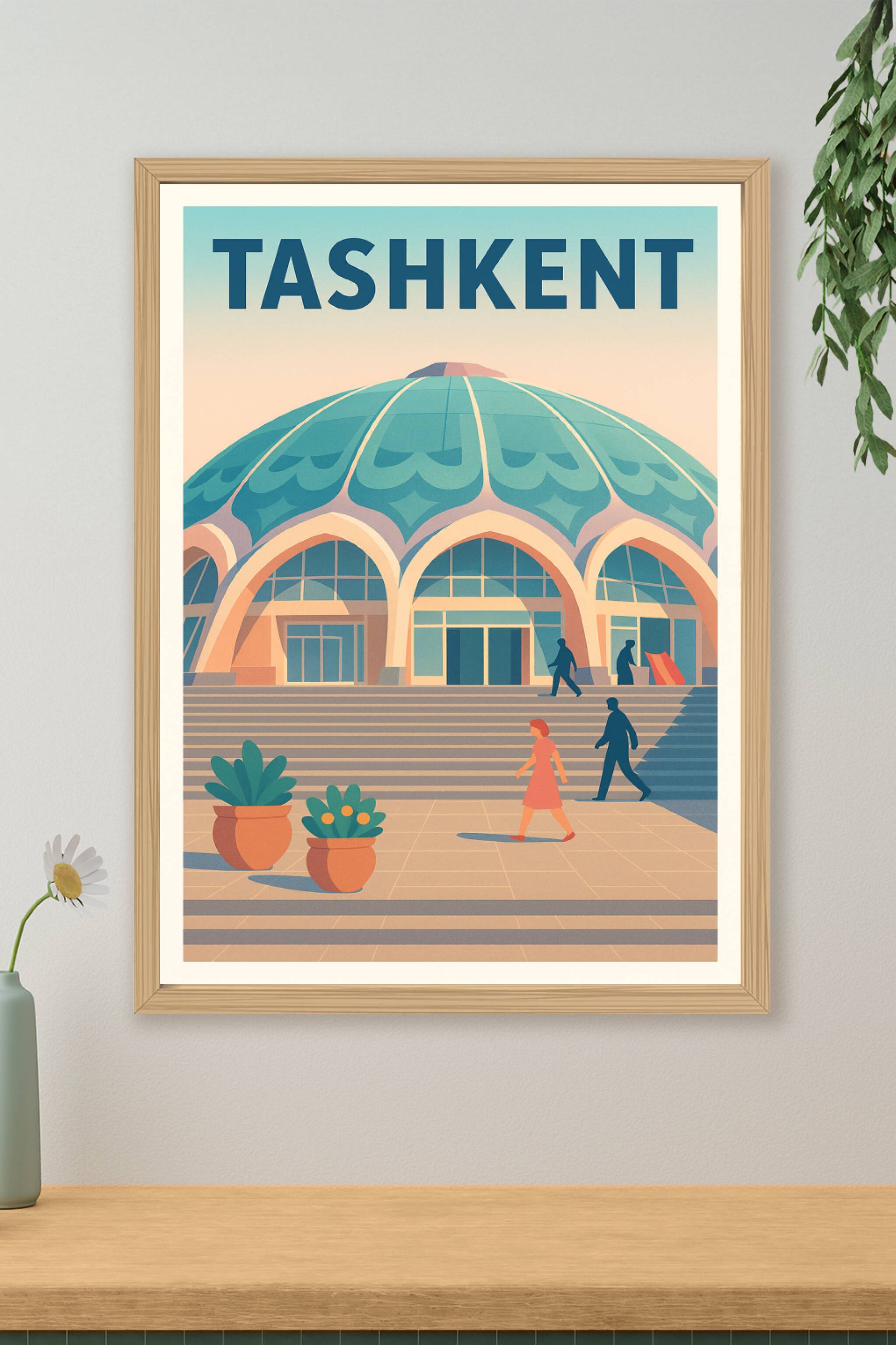 Affiche de Tachkent - Évasion architecturale en Ouzbékistan