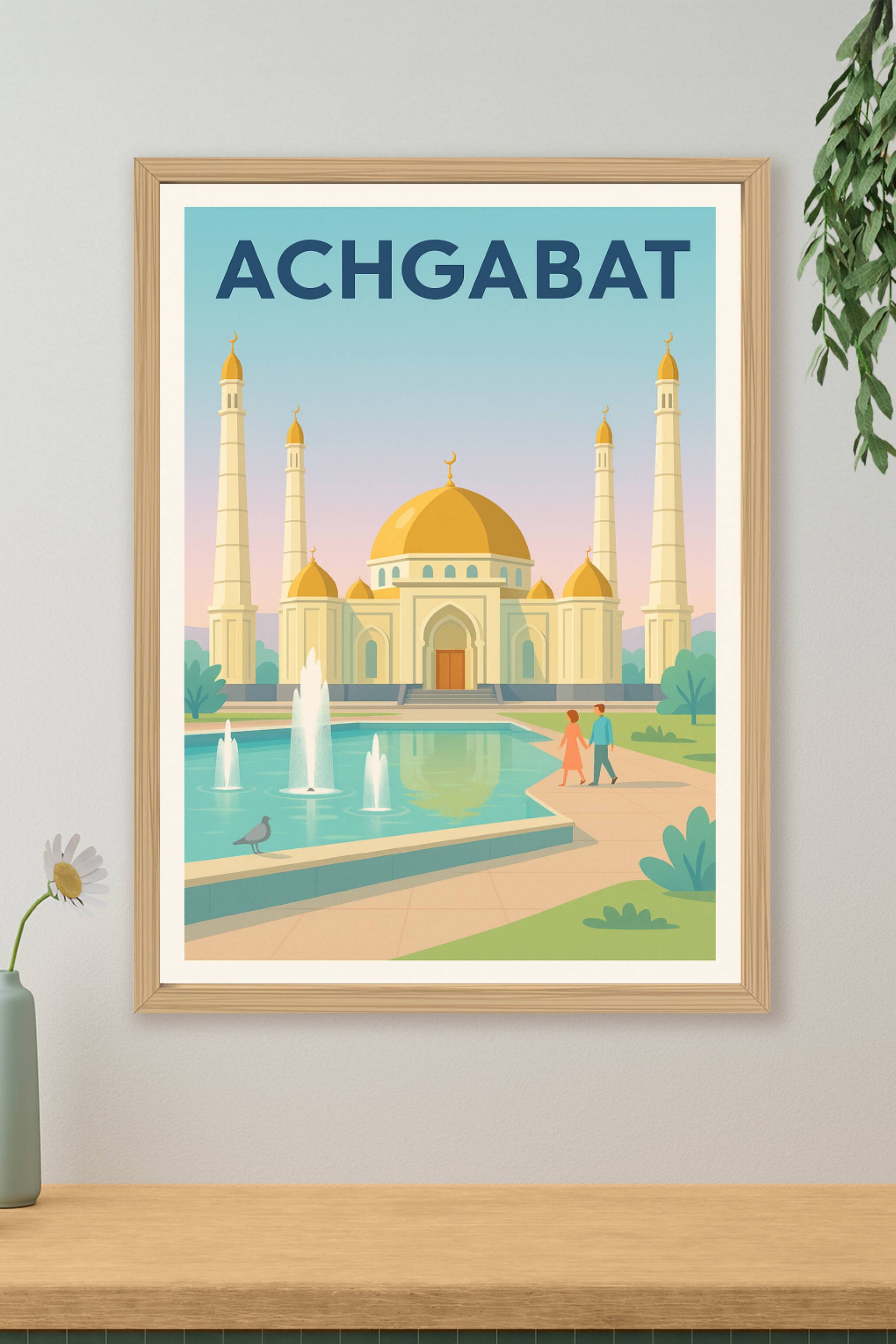 Affiche de Achgabat - L'élégance architecturale au cœur du Turkménistan