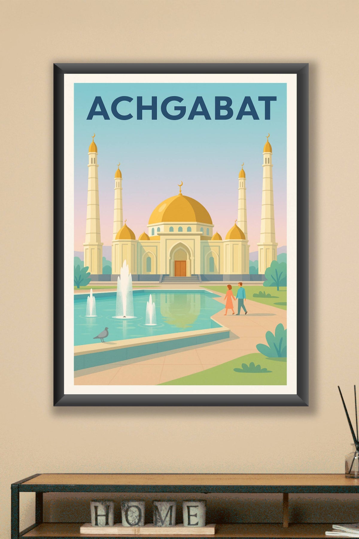 Affiche de Achgabat - L'élégance architecturale au cœur du Turkménistan