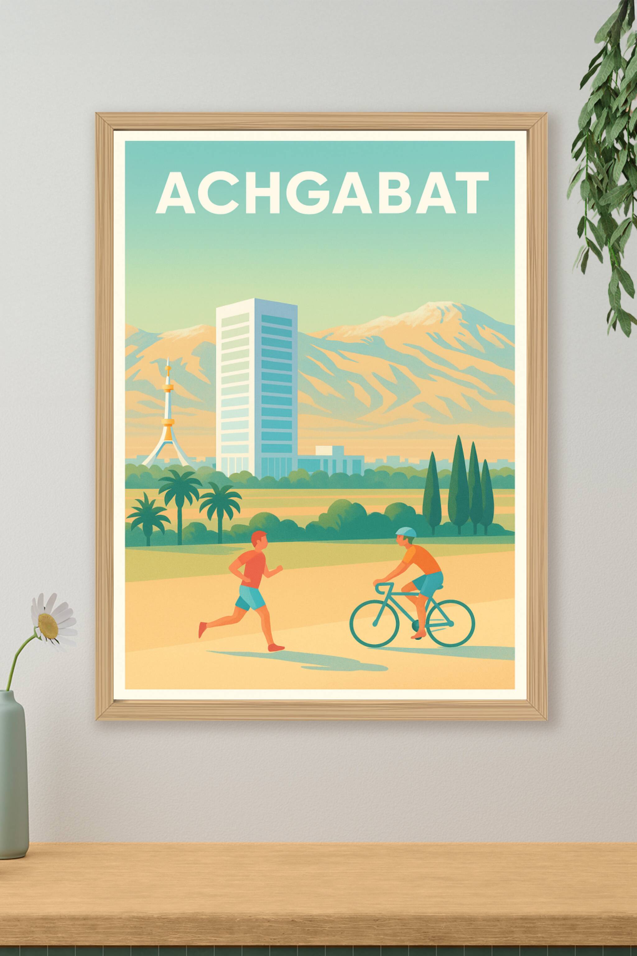 Affiche de Achgabat - Harmonie entre nature et modernité
