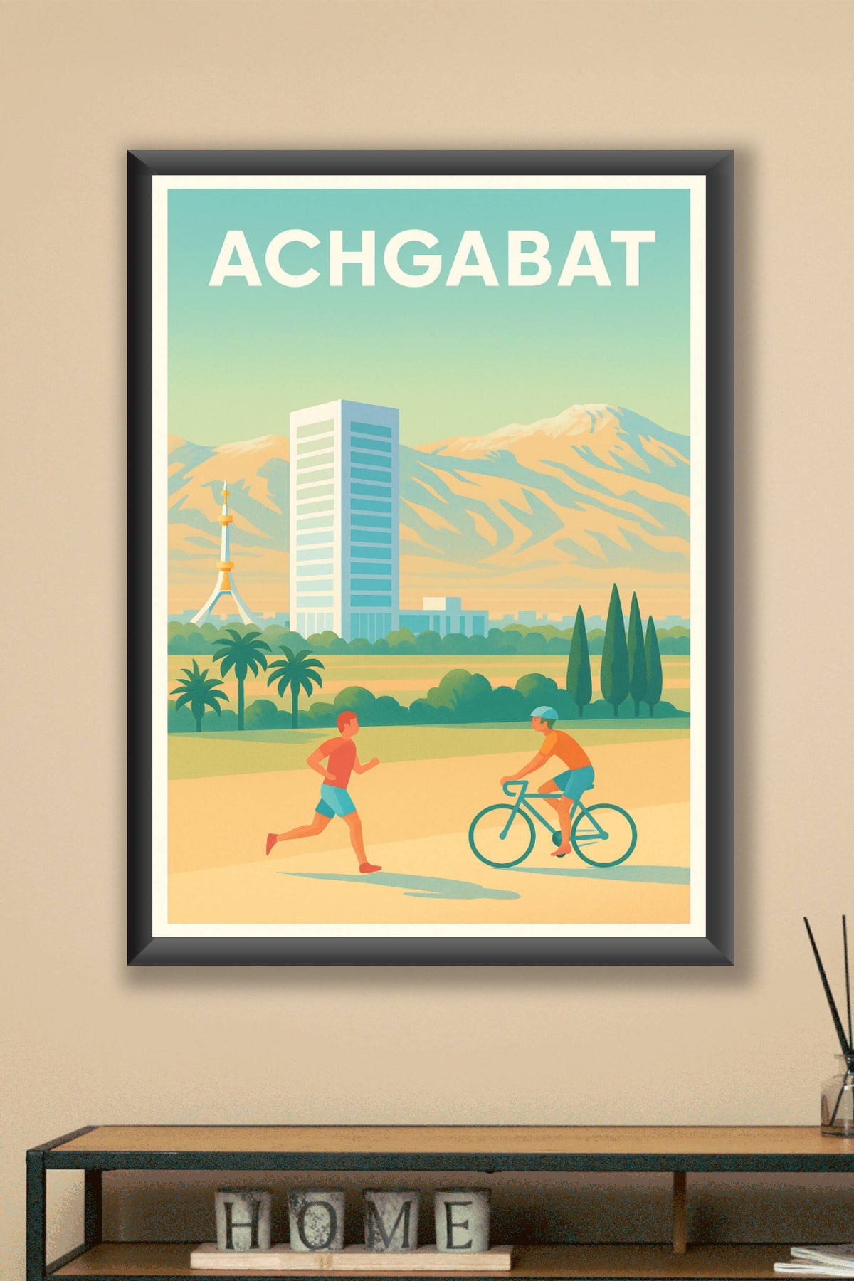 Affiche de Achgabat - Harmonie entre nature et modernité