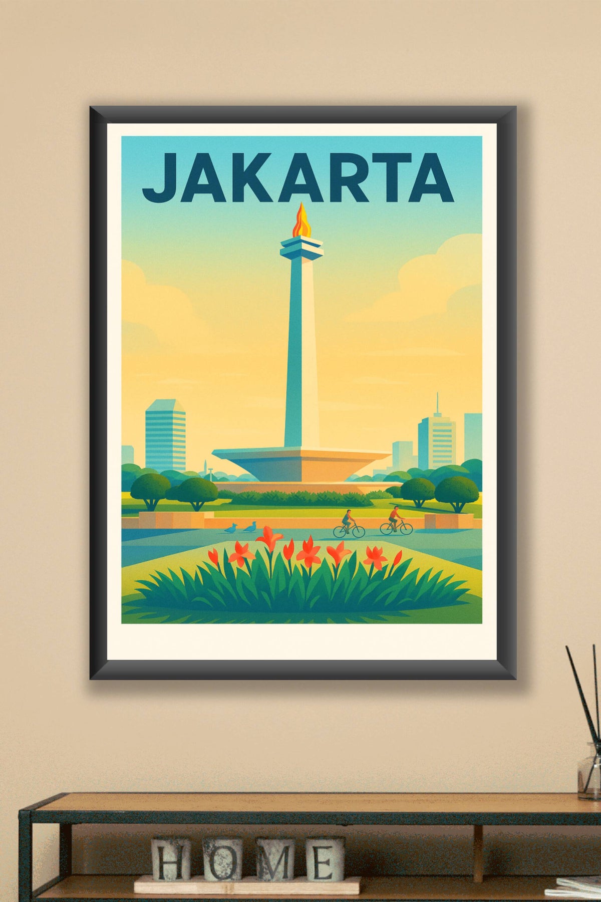 Affiche de Jakarta - L’emblématique Monumen Nasional en lumière
