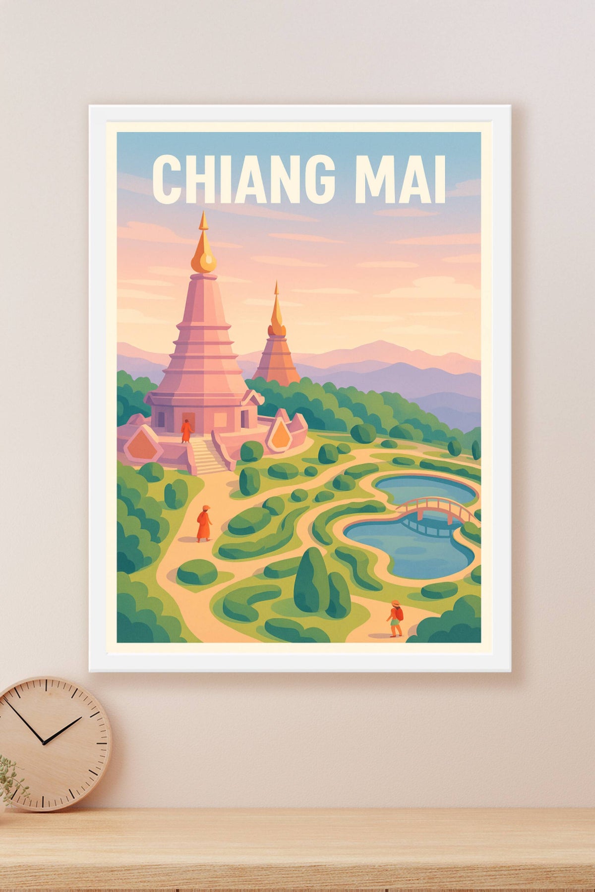 Affiche de Chiang Mai - Sérénité et couleurs de Thaïlande