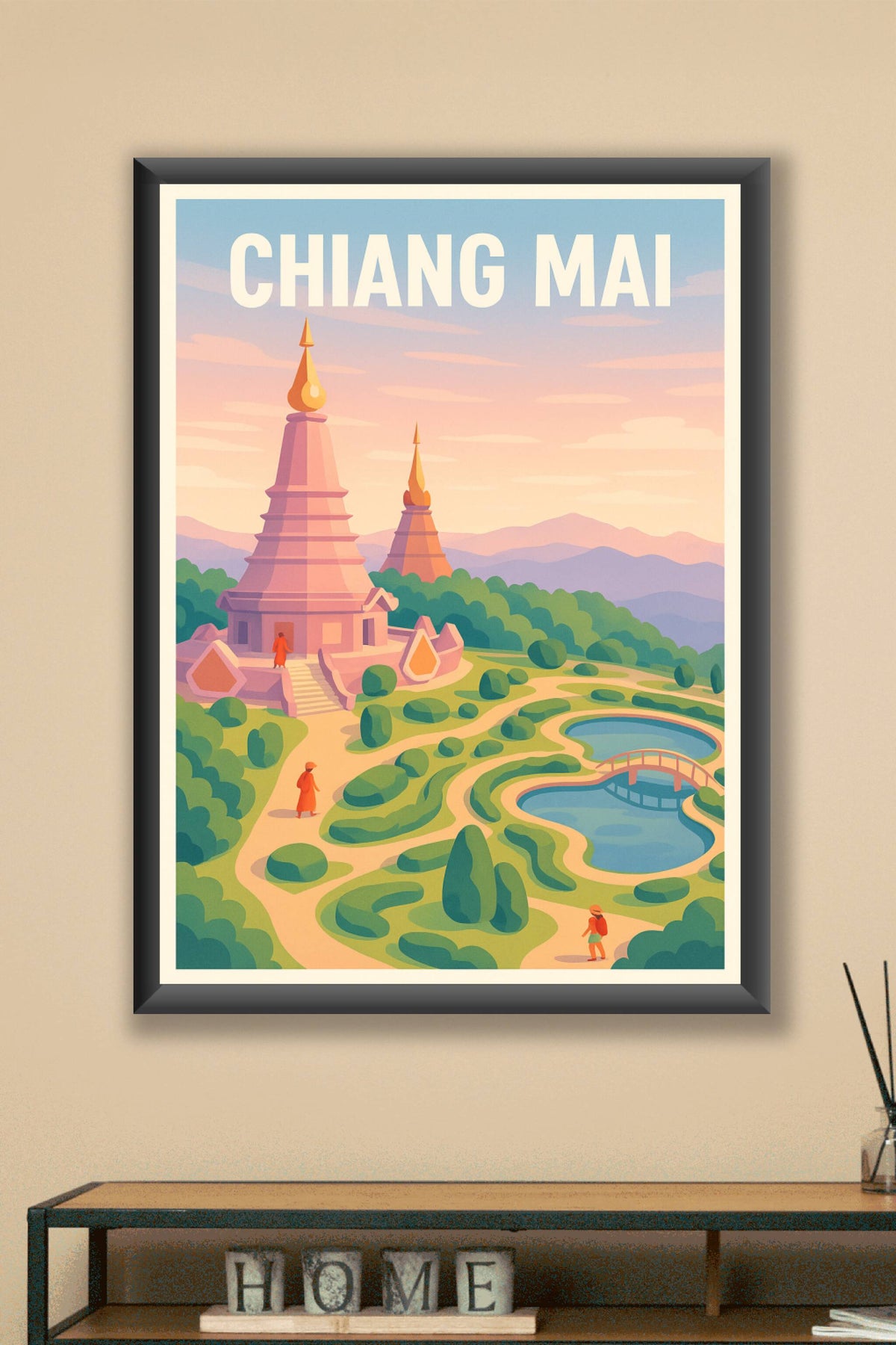 Affiche de Chiang Mai - Sérénité et couleurs de Thaïlande