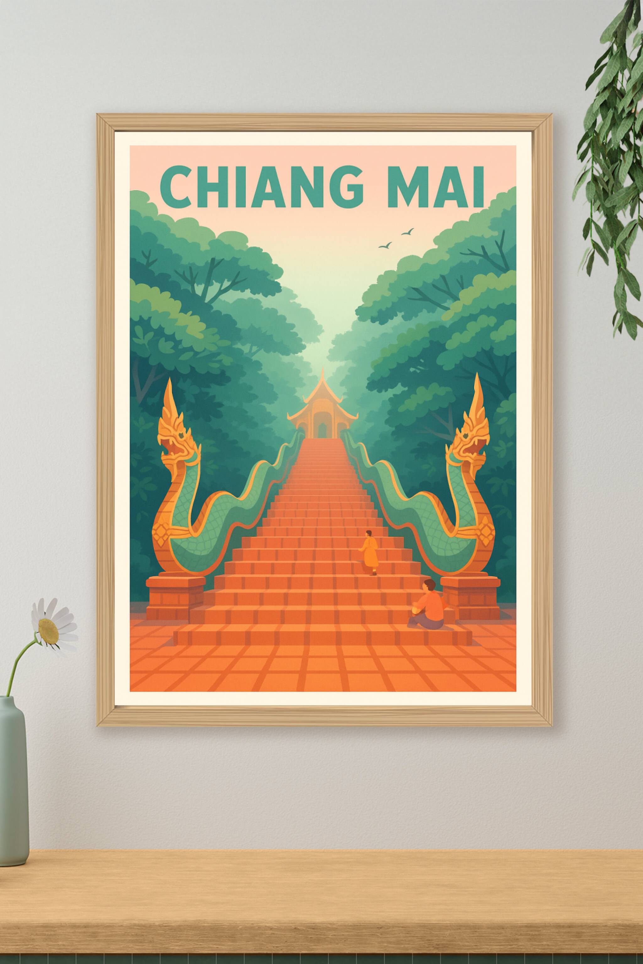 Affiche de Chiang Mai - L'escapade mystique au cœur de la nature