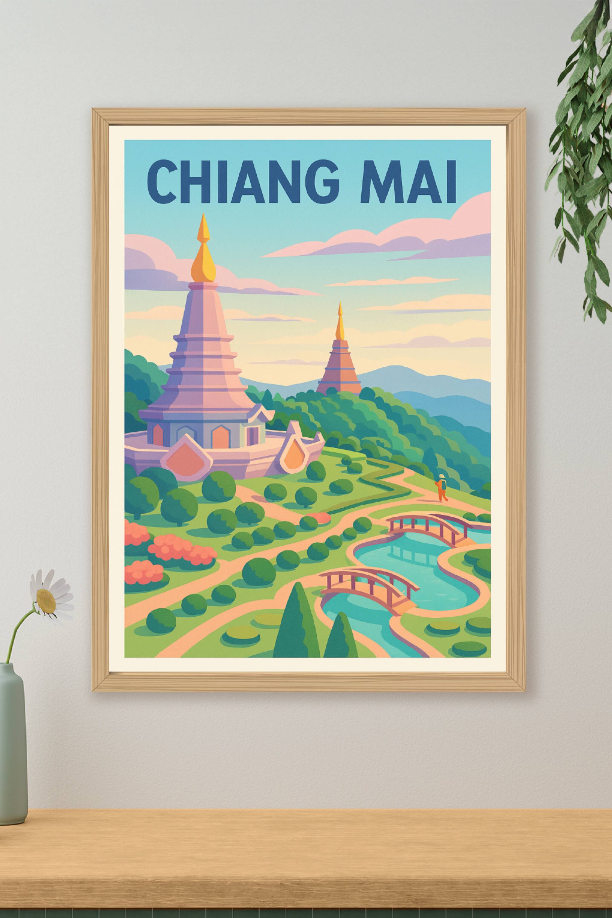 Affiche de Chiang Mai - Sérénité et paysages enchanteurs
