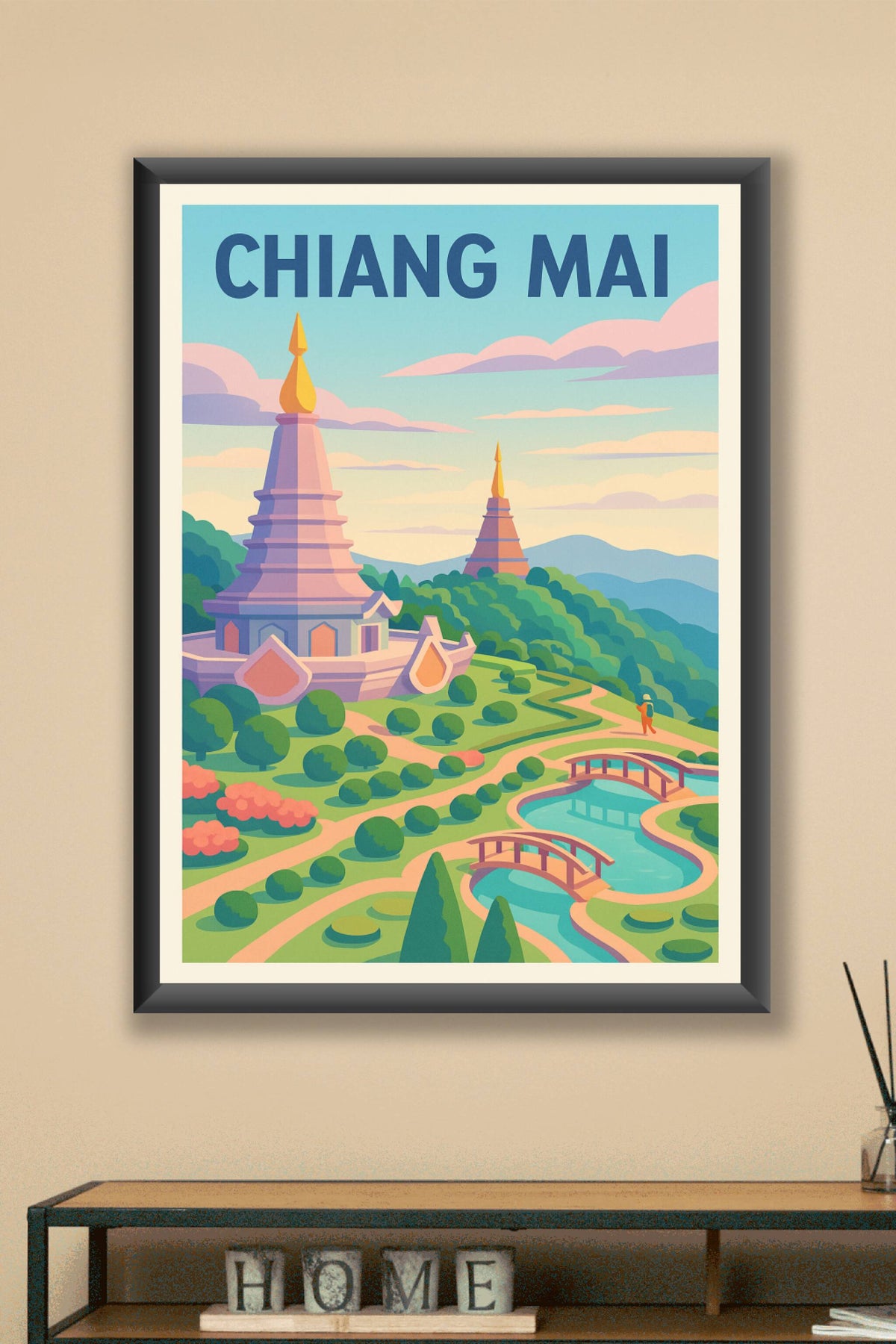 Affiche de Chiang Mai - Sérénité et paysages enchanteurs