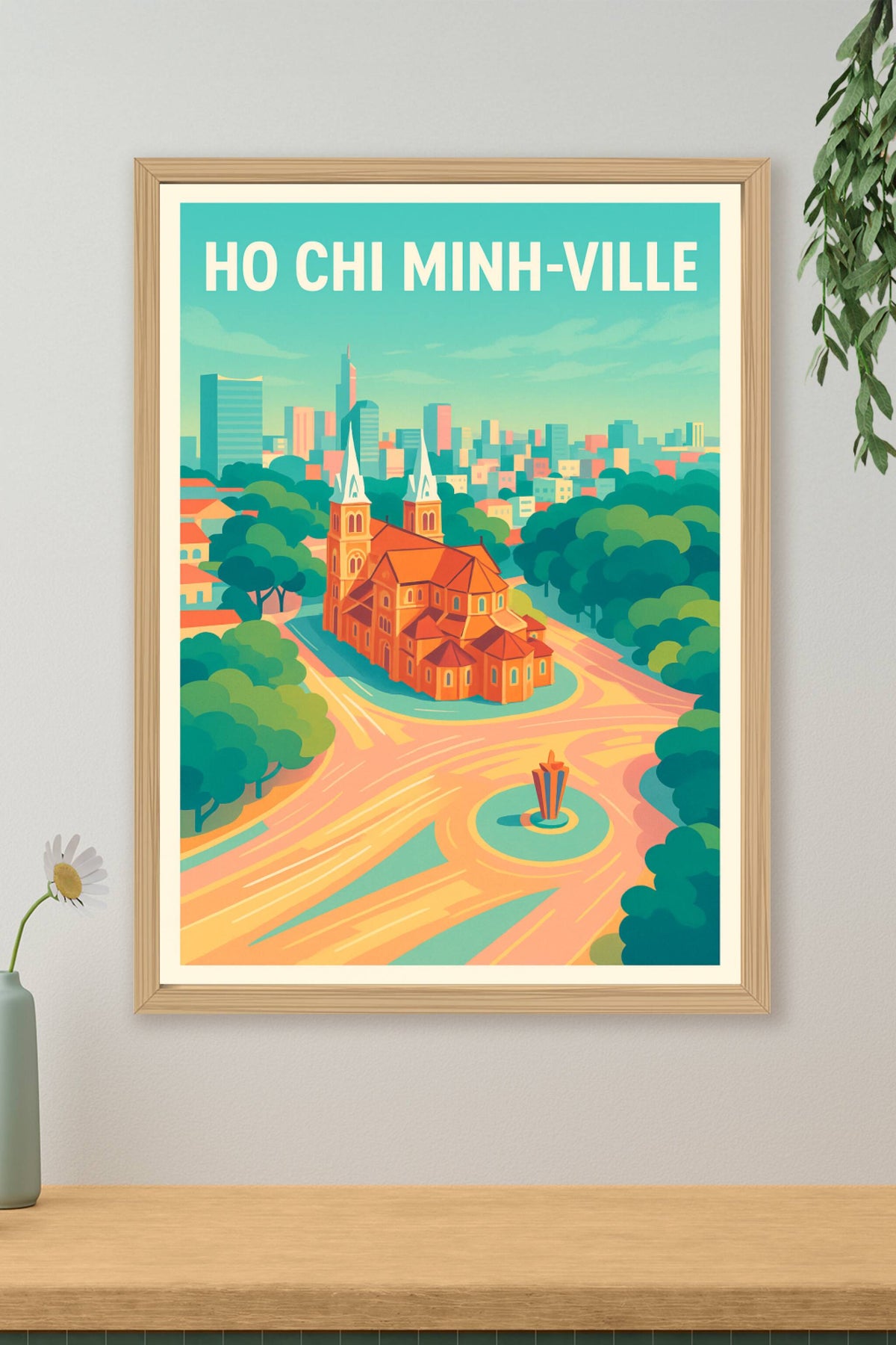 Affiche de Ho Chi Minh-Ville - Vibrante et moderne, au cœur du Vietnam