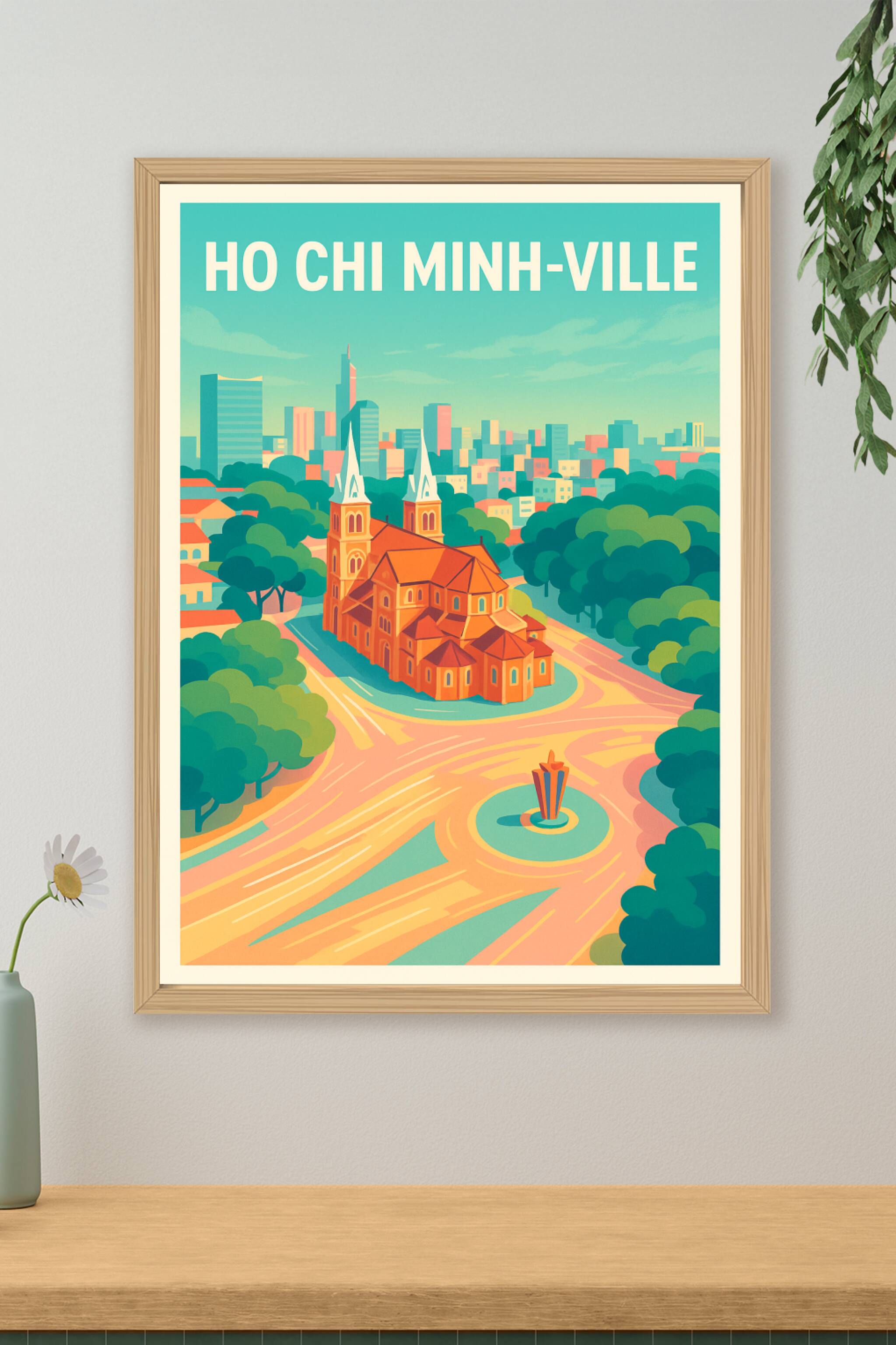Affiche de Ho Chi Minh-Ville - Vibrante et moderne, au cœur du Vietnam