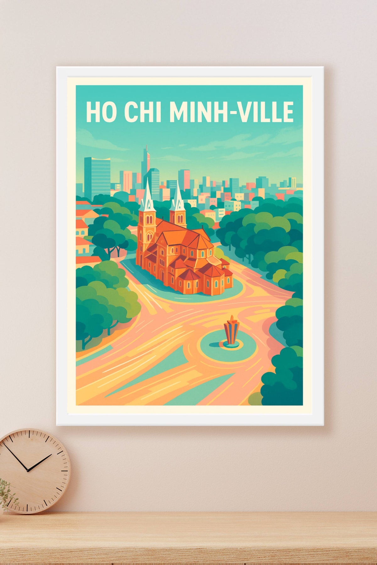 Affiche de Ho Chi Minh-Ville - Vibrante et moderne, au cœur du Vietnam