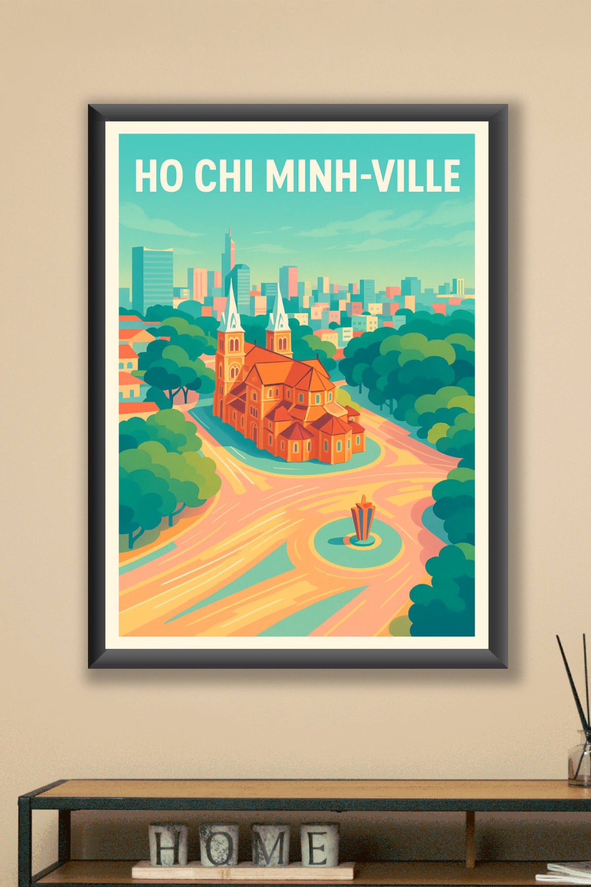 Affiche de Ho Chi Minh-Ville - Vibrante et moderne, au cœur du Vietnam