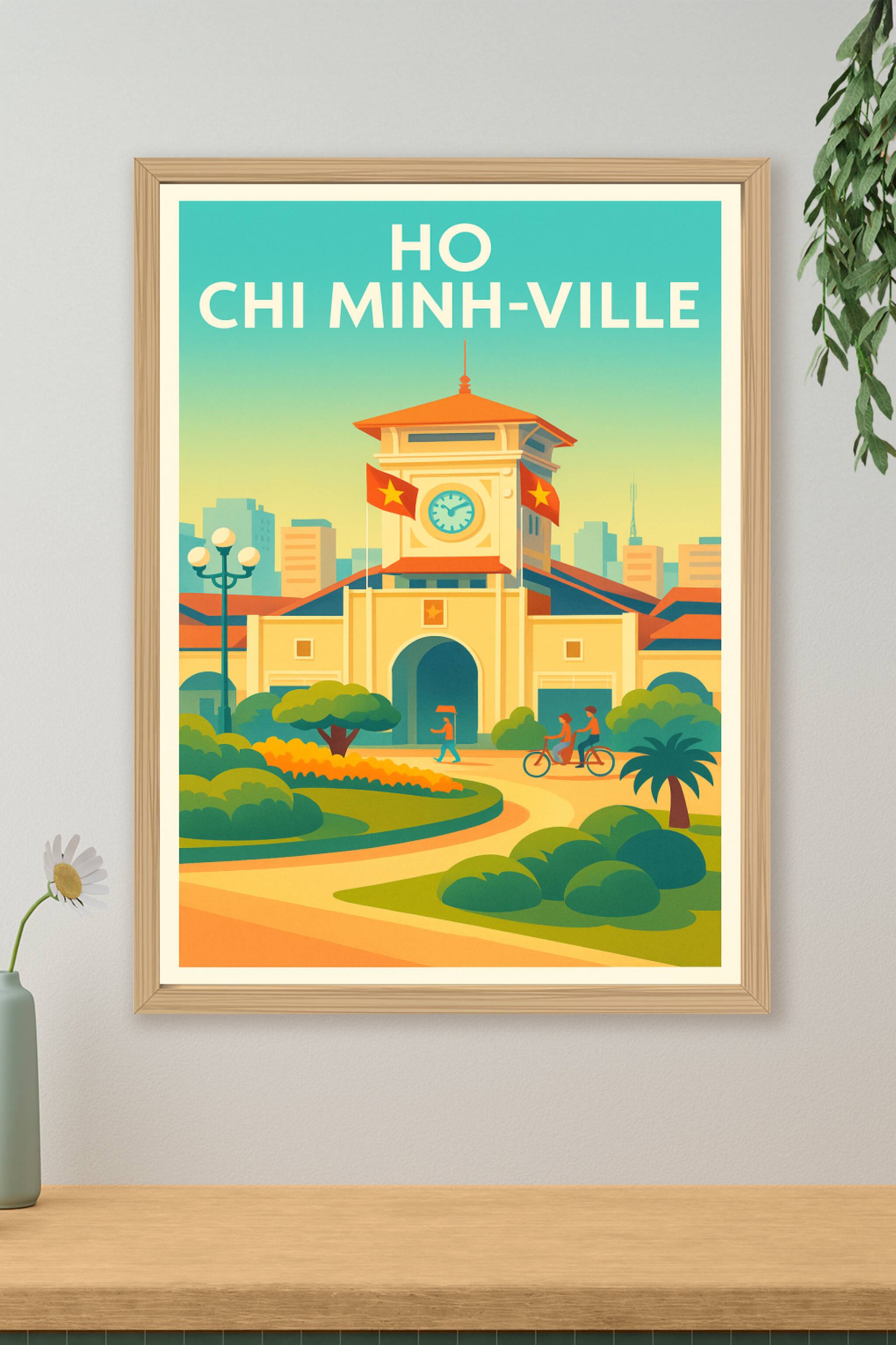 Affiche de Ho Chi Minh-Ville - Évasion tropicale et charme urbain