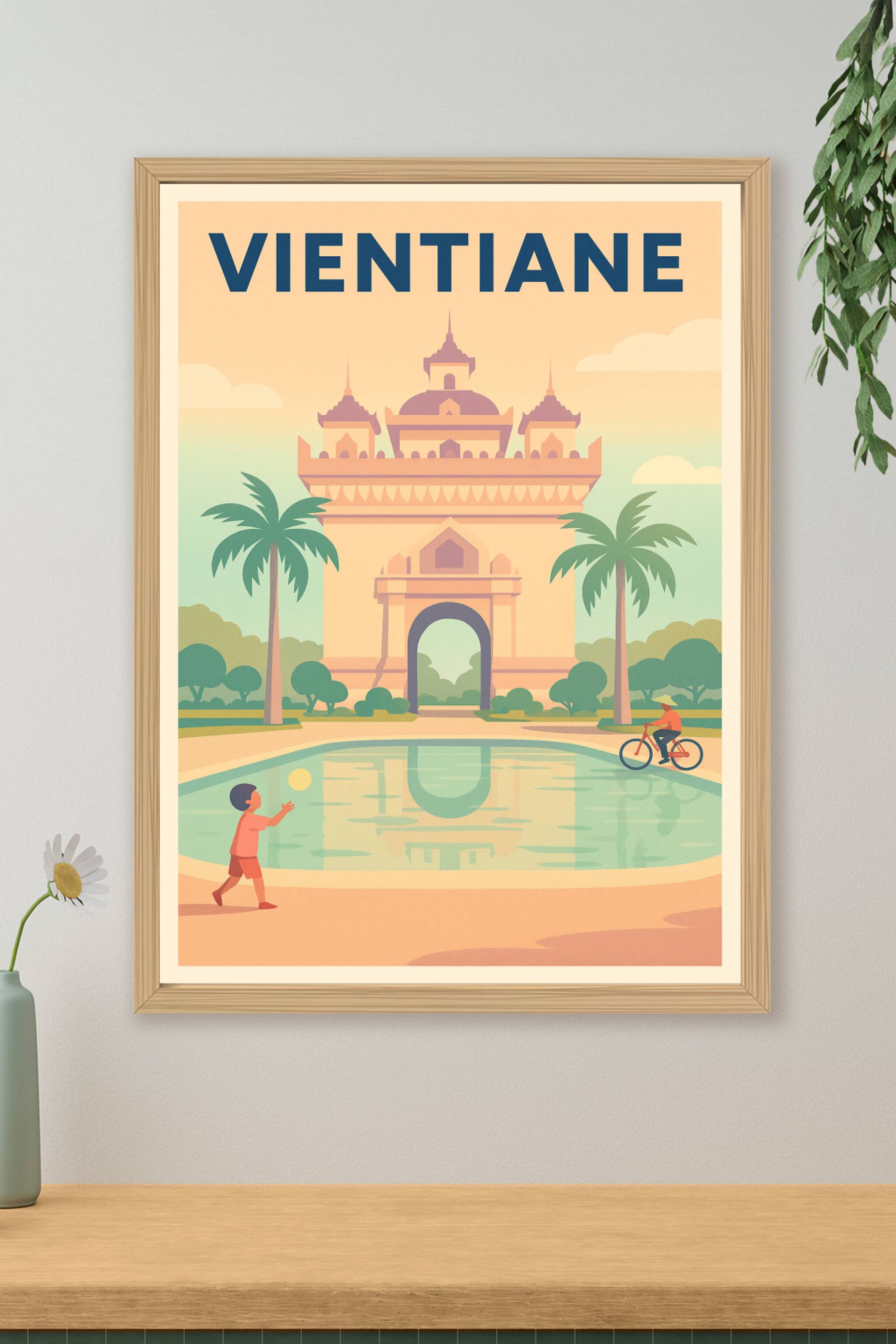 Affiche de Vientiane - Évasion paisible au cœur du Laos