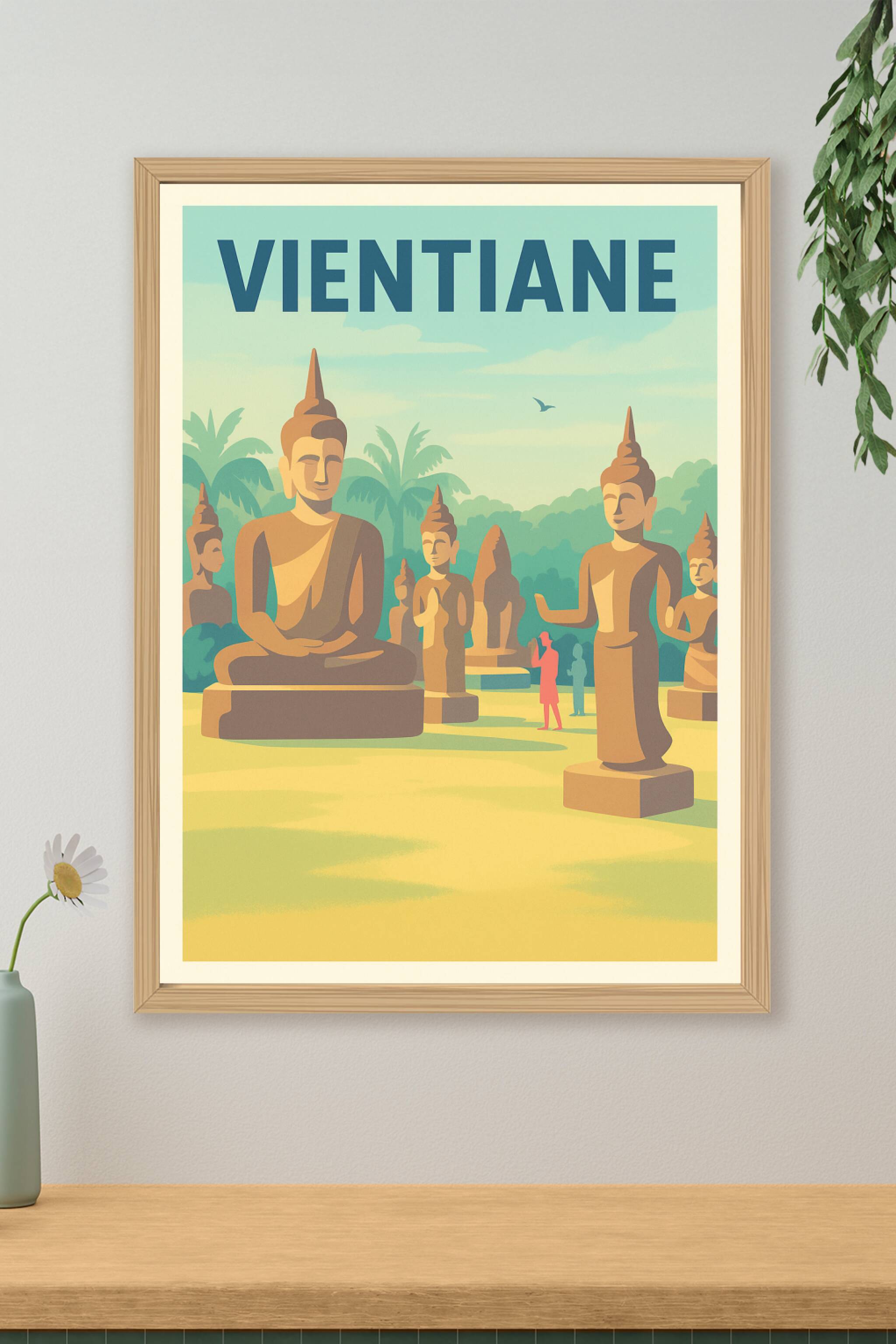 Affiche de Vientiane - Plongée au cœur de l'art bouddhique