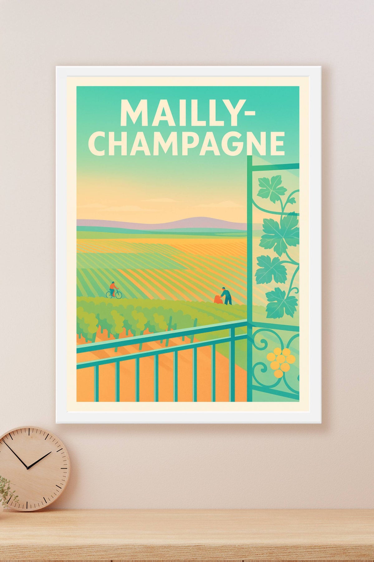 Affiche de Mailly-Champagne - L'élégance des vignobles champenois