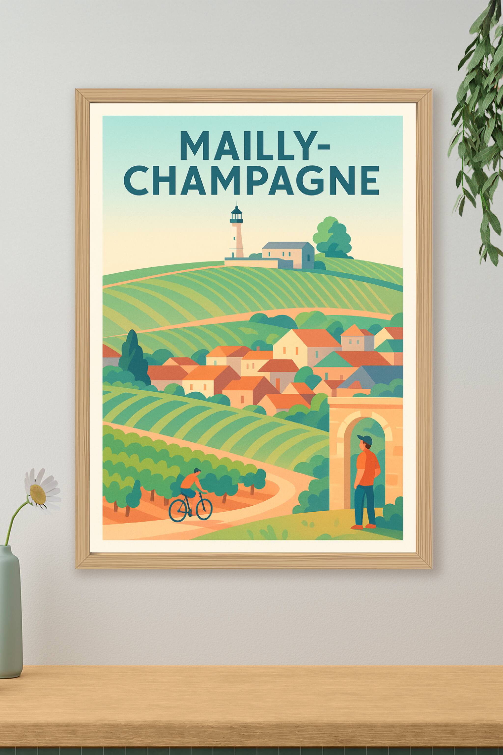 Affiche de Mailly-Champagne - Flânerie au cœur des vignobles champenois