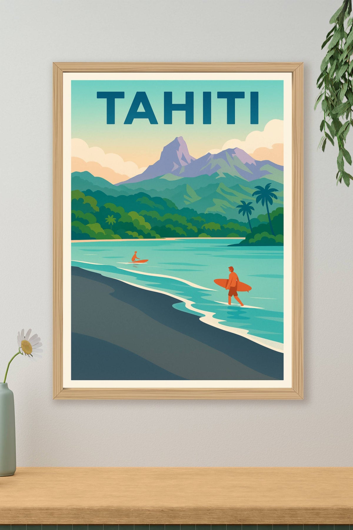 Affiche de Tahiti - L'appel des vagues polynésiennes