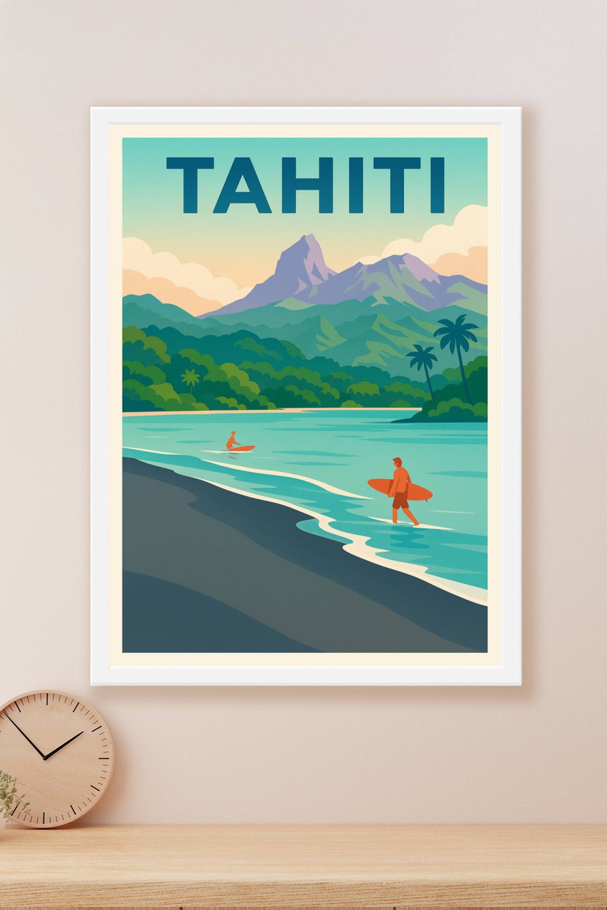 Affiche de Tahiti - L'appel des vagues polynésiennes