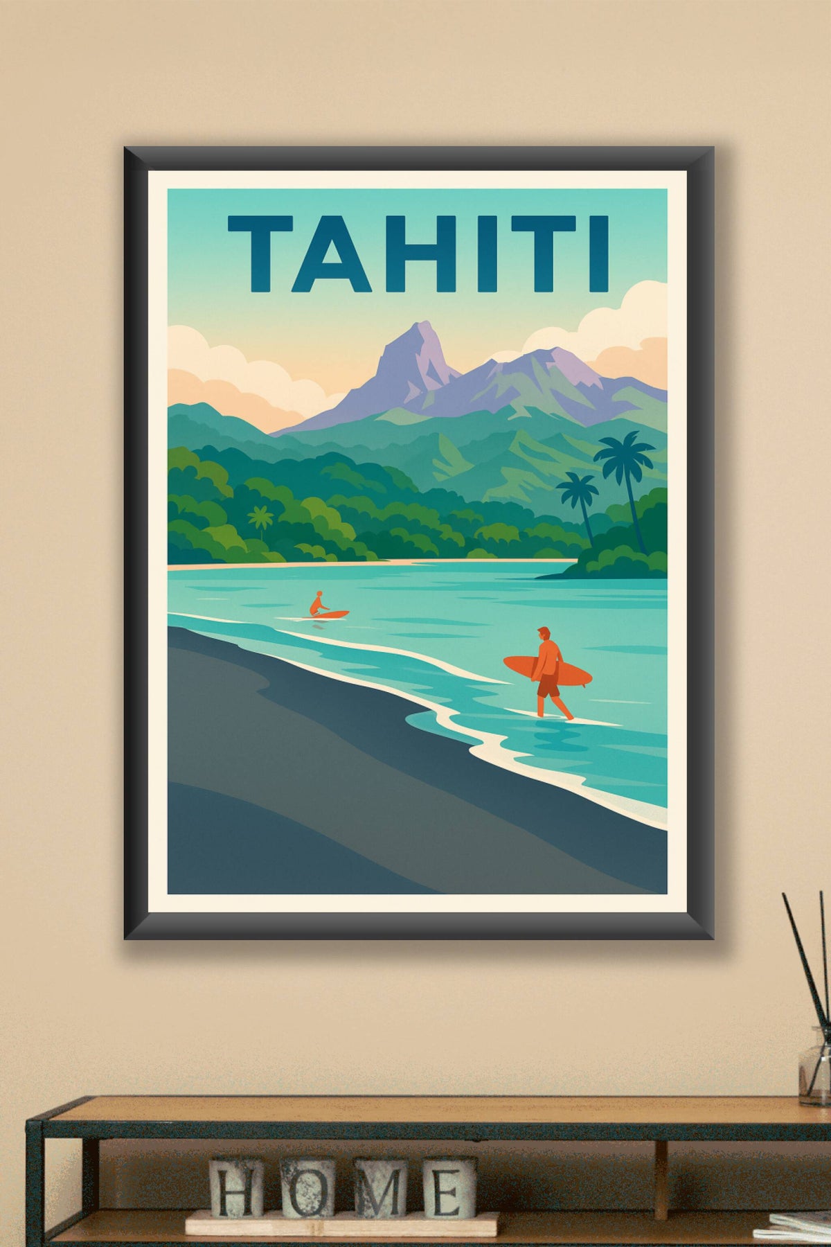 Affiche de Tahiti - L'appel des vagues polynésiennes