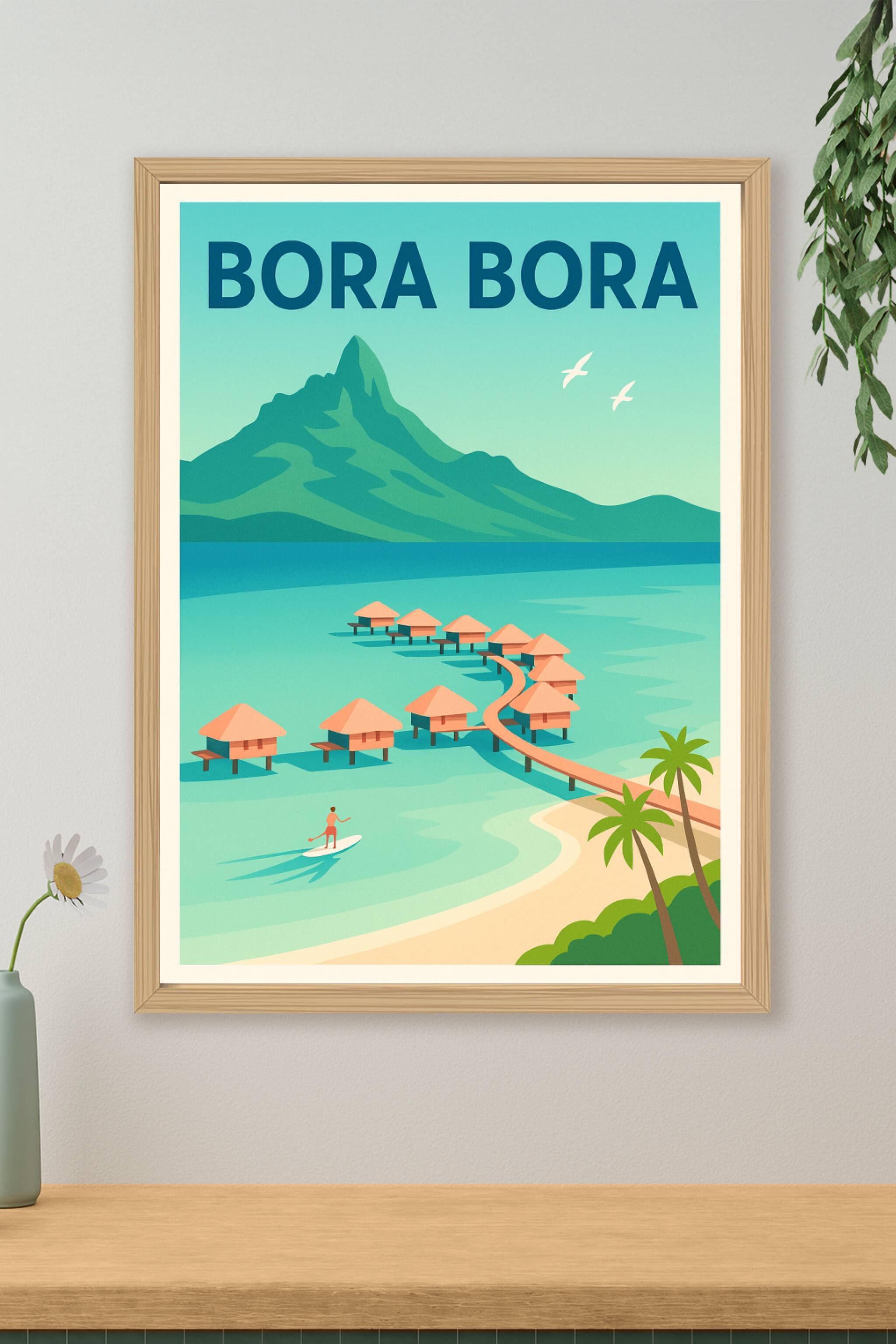 Affiche de Bora Bora - Évasion paradisiaque au cœur du lagon