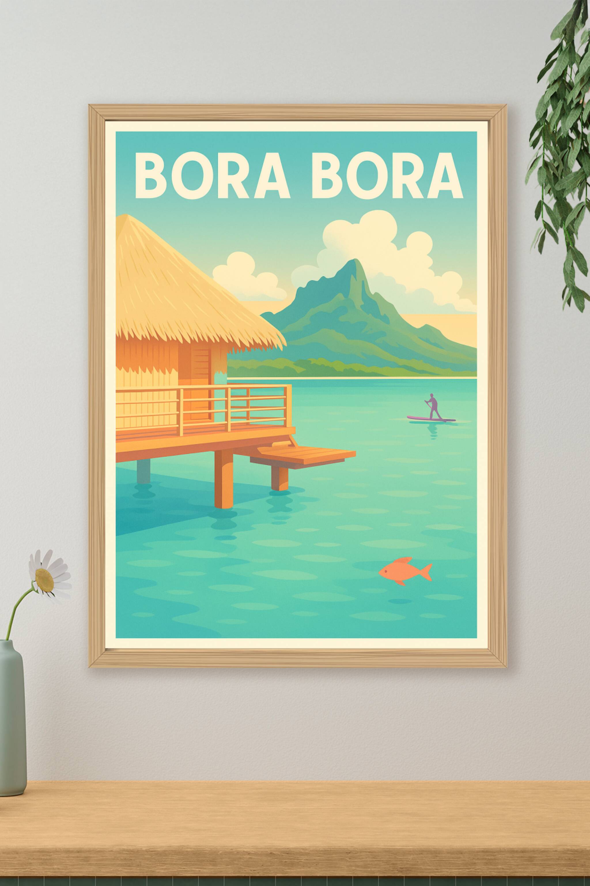 Affiche de Bora Bora - Évasion tropicale au cœur du lagon