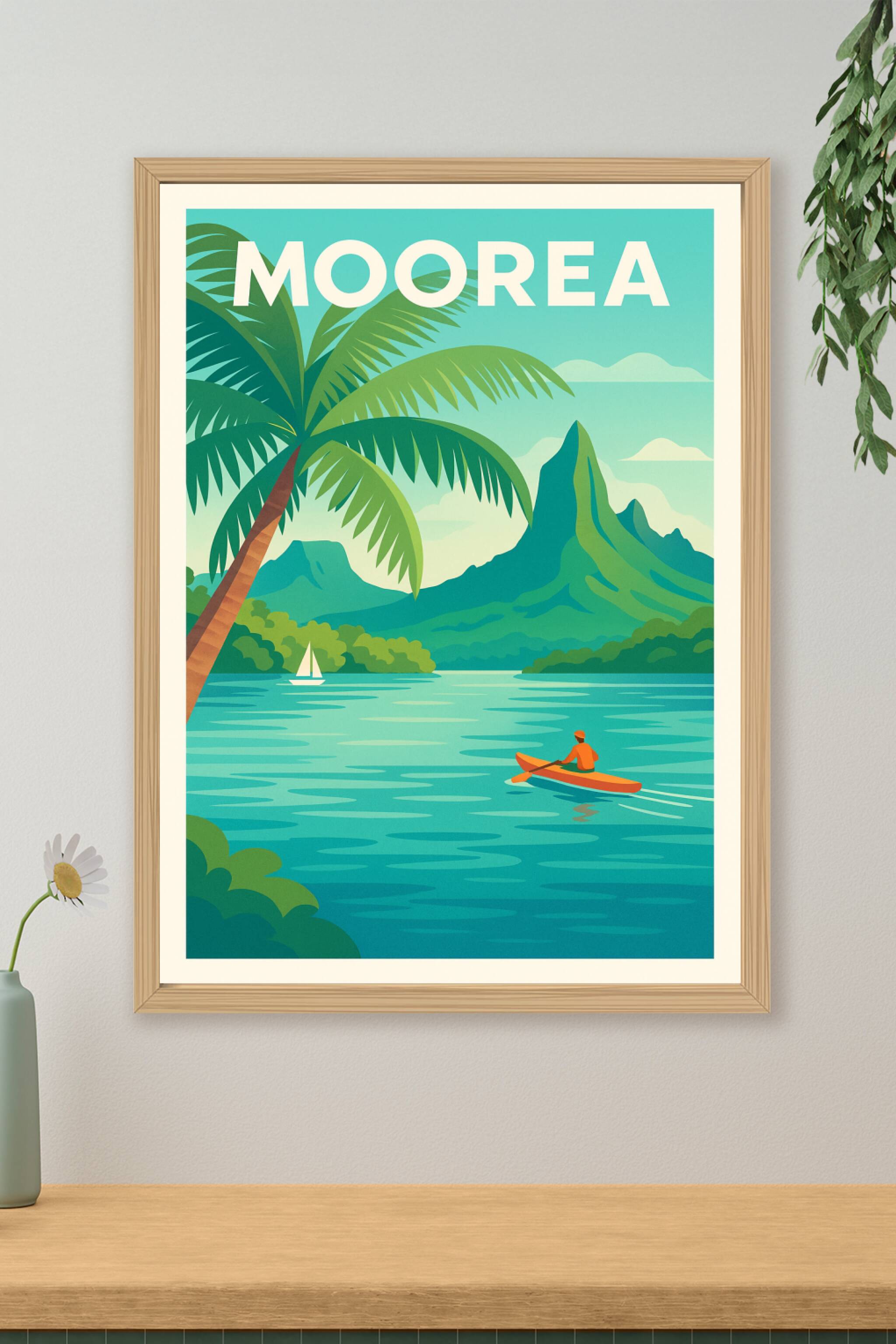 Affiche de Moorea - Évasion paradisiaque au cœur du Pacifique