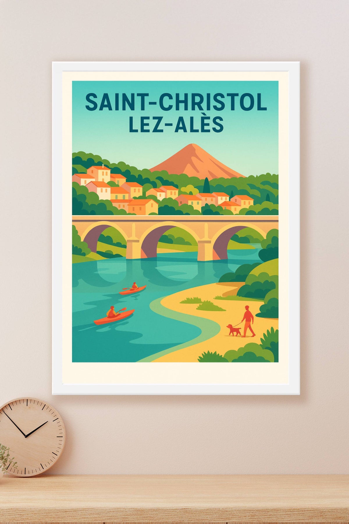 Affiche de Saint-Christol-lez-Alès - Escapade nature entre rivière et village