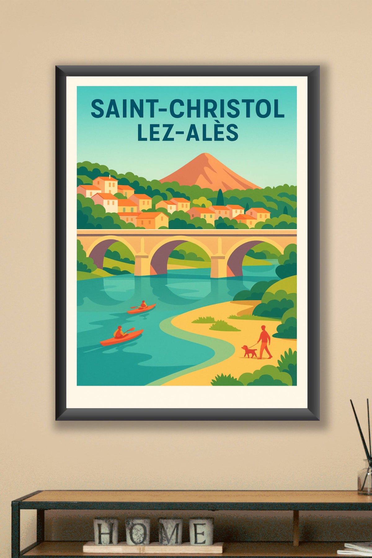 Affiche de Saint-Christol-lez-Alès - Escapade nature entre rivière et village