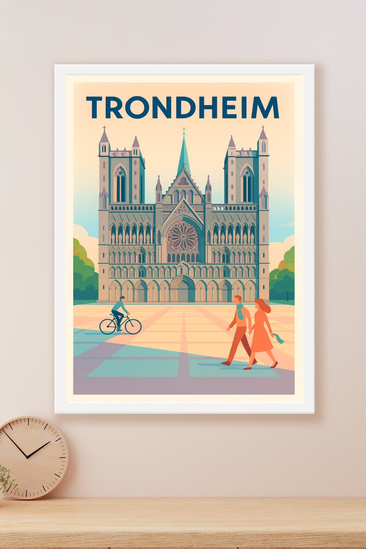 Affiche de Trondheim - Découvrez la majesté historique de la cathédrale