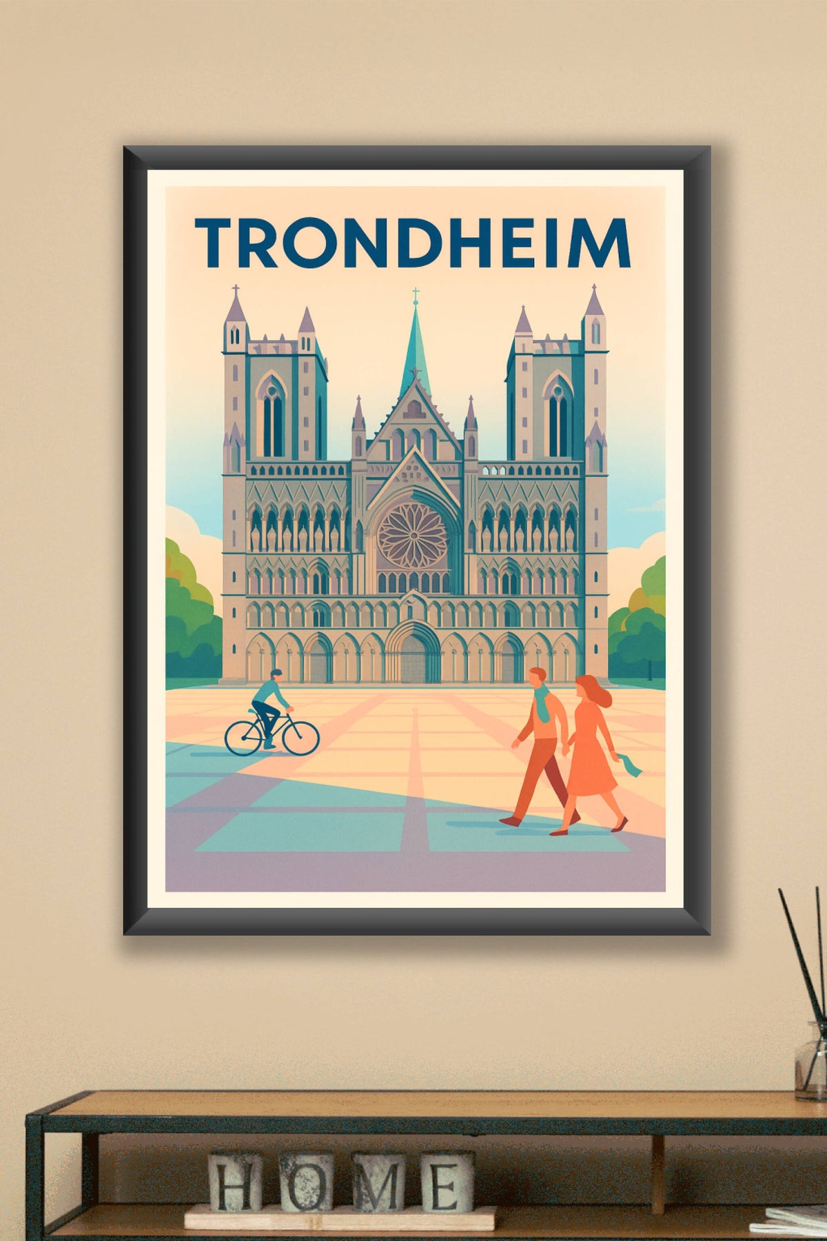 Affiche de Trondheim - Découvrez la majesté historique de la cathédrale