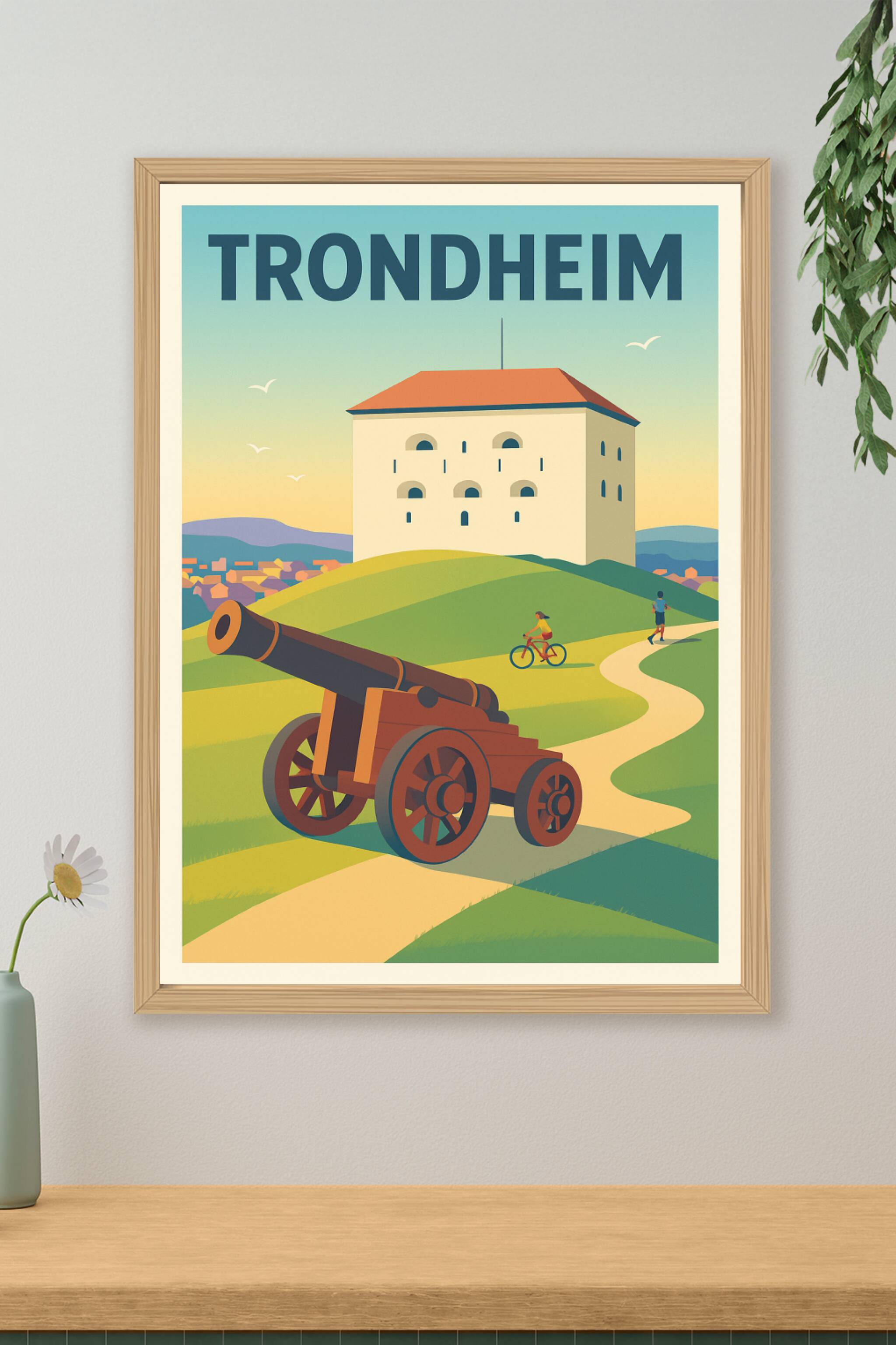 Affiche de Trondheim - L'héritage historique au cœur des collines