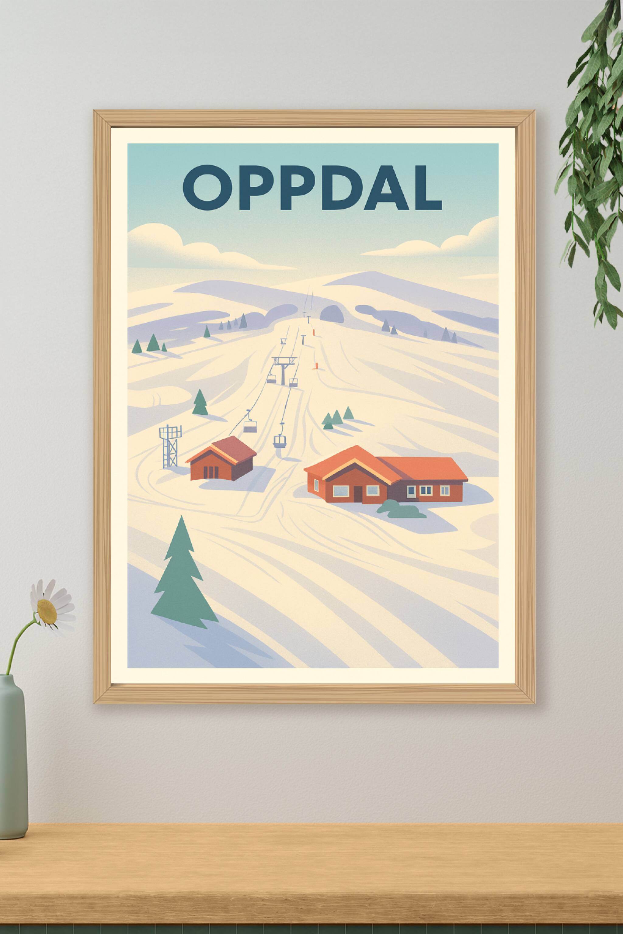 Affiche de Oppdal - L'évasion hivernale en montagne
