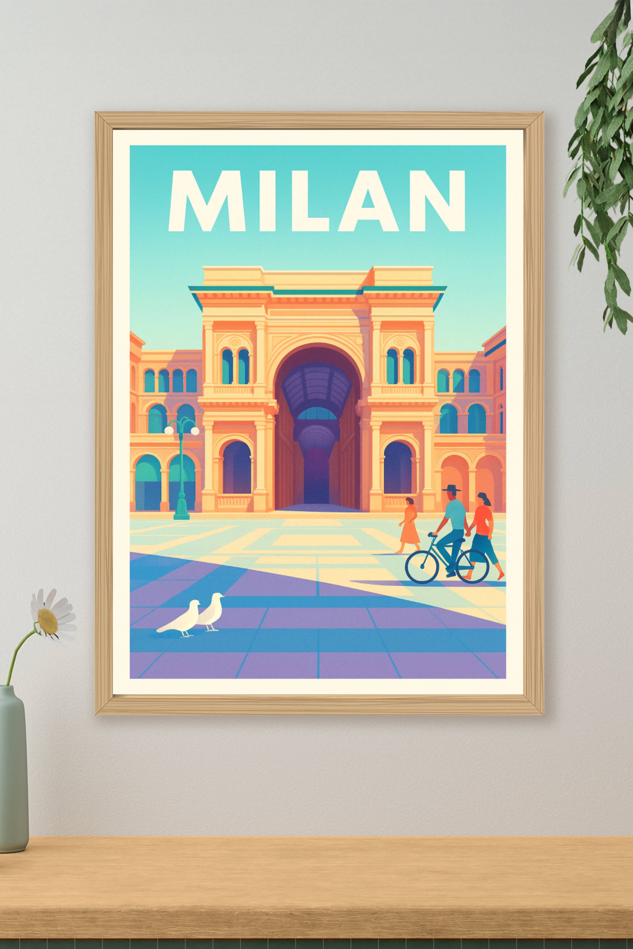Affiche de Milan - L'élégance intemporelle de la Galerie Vittorio Emanuele II