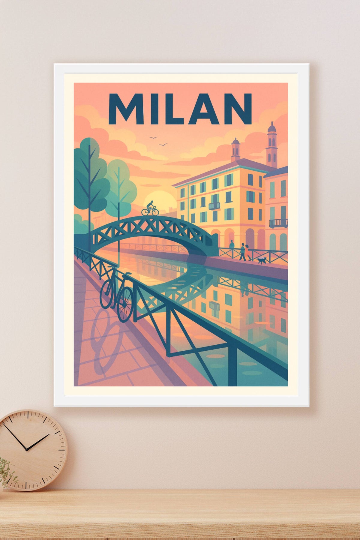 Affiche de Milan - Douceur et charme au coucher du soleil