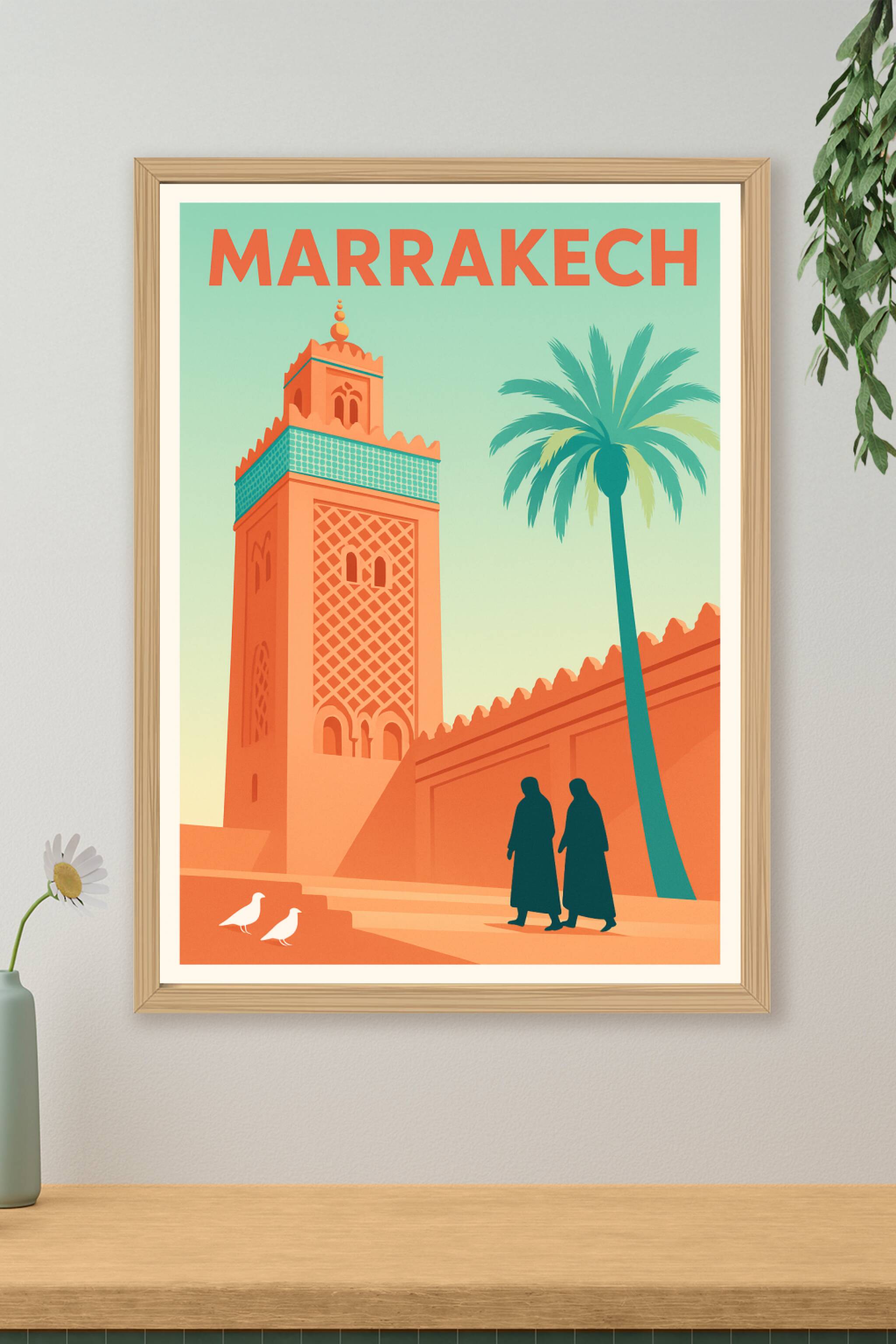 Affiche de Marrakech - Évasion sous le soleil marocain