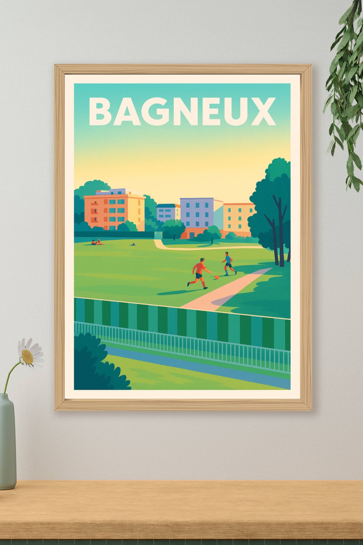 Affiche de Bagneux - La douceur d'un parc ensoleillé