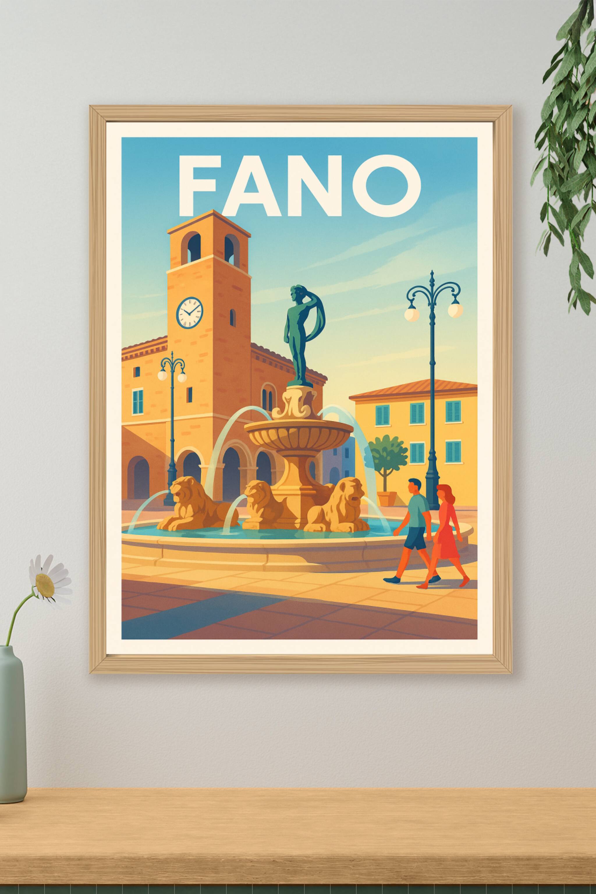 Affiche de Fano - Charme et lumière de la Piazzale