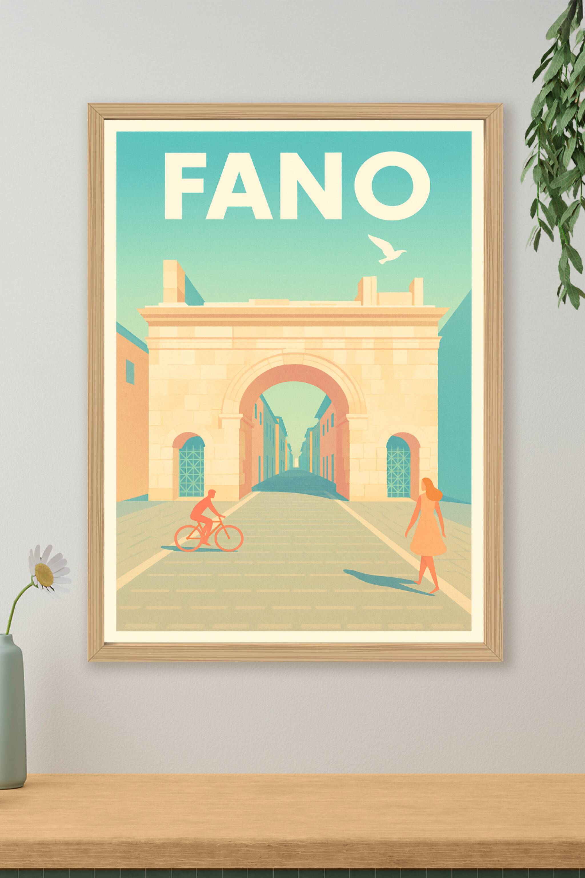 Affiche de Fano - L'élégance intemporelle de la cité italienne