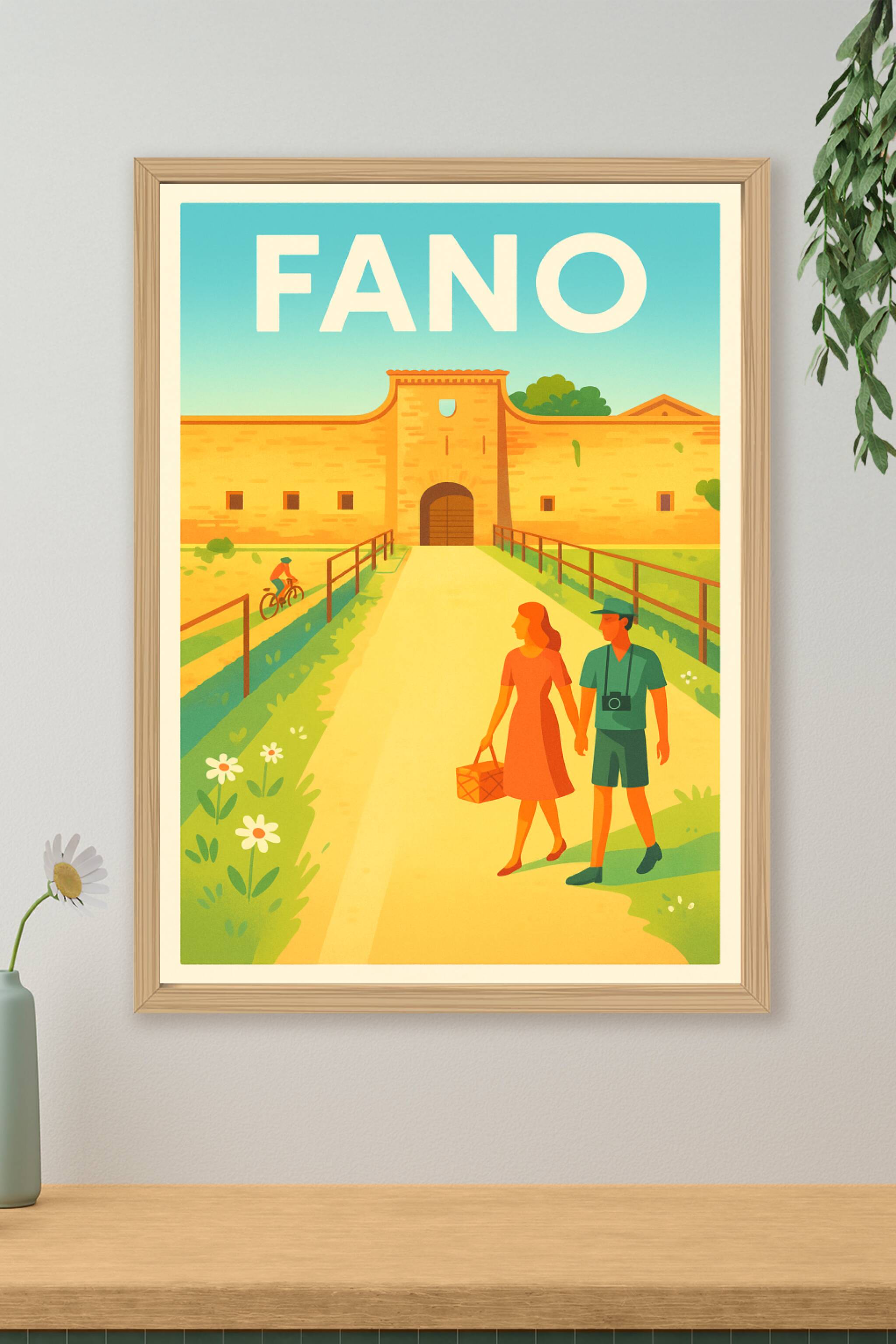Affiche de Fano - Promenade estivale dans la cité historique