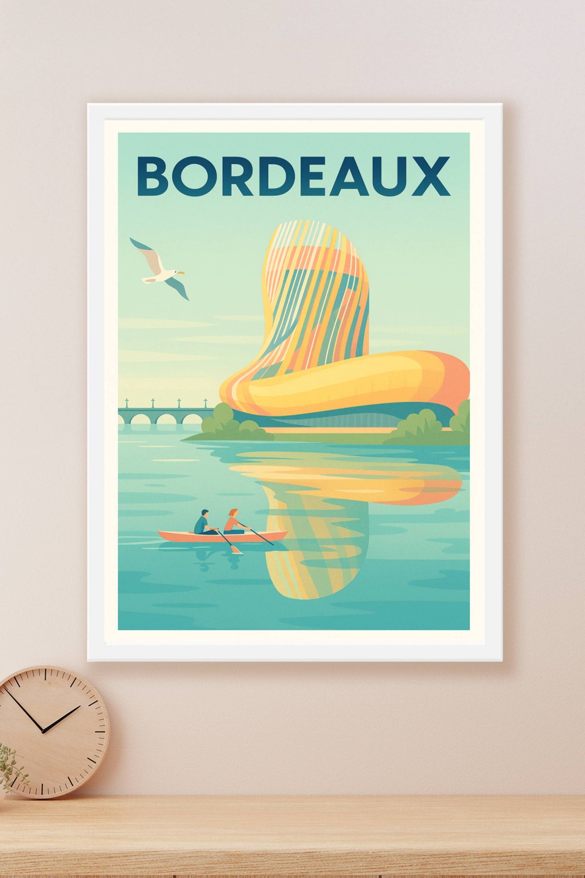 Affiche de Bordeaux - L'âme moderne au fil de l'eau