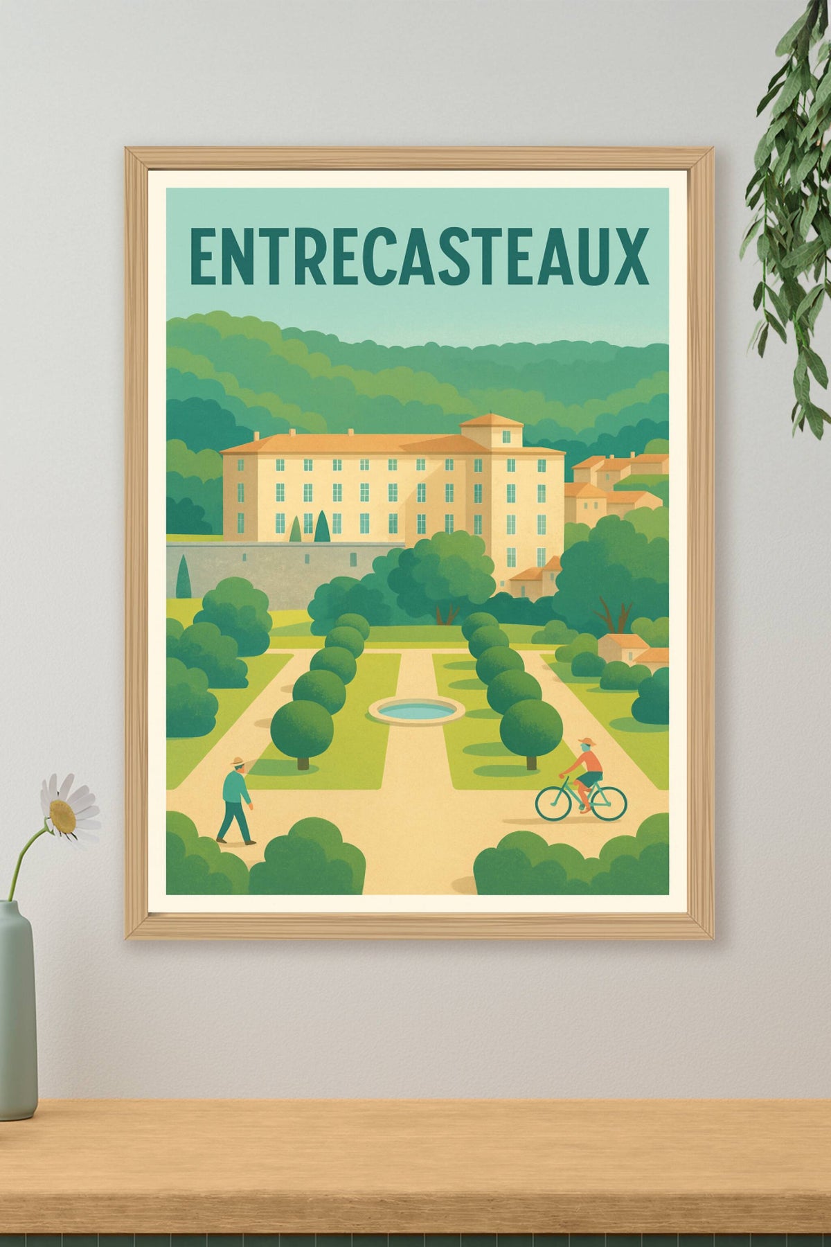 Affiche de Entrecasteaux - Charme Provençal et Sérénité Verte