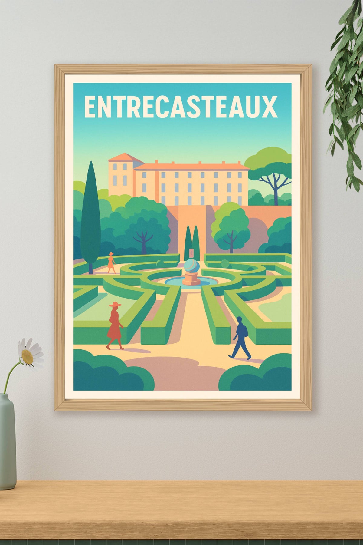 Affiche de Entrecasteaux - Escapade élégante au jardin à la française