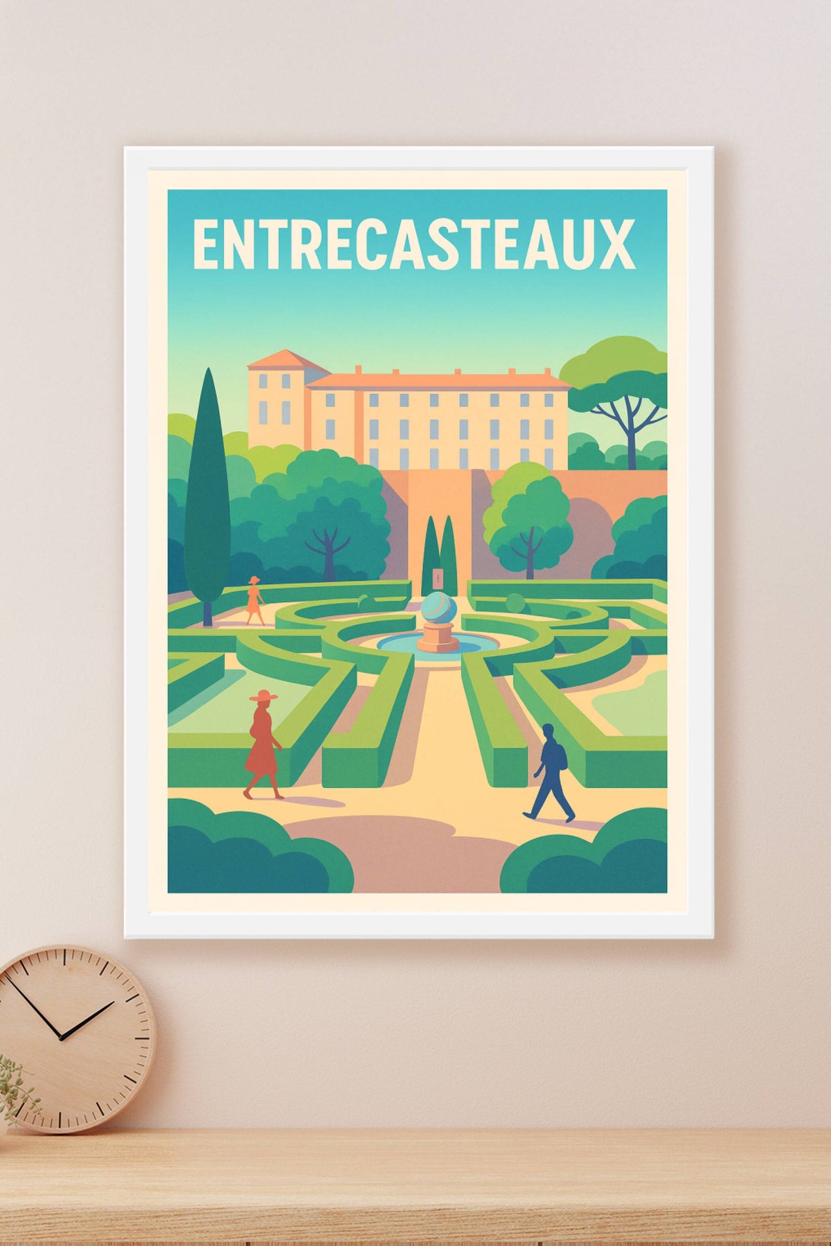 Affiche de Entrecasteaux - Escapade élégante au jardin à la française