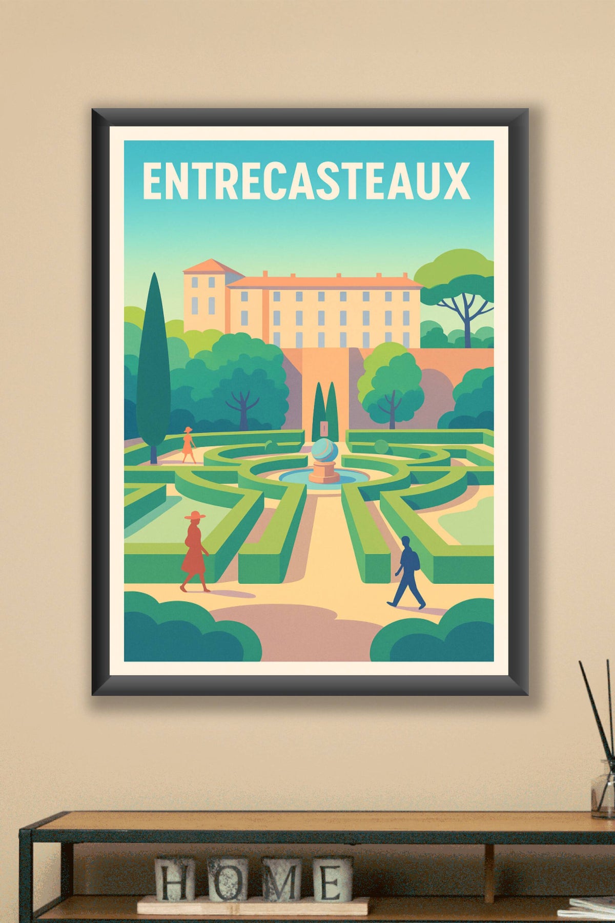 Affiche de Entrecasteaux - Escapade élégante au jardin à la française
